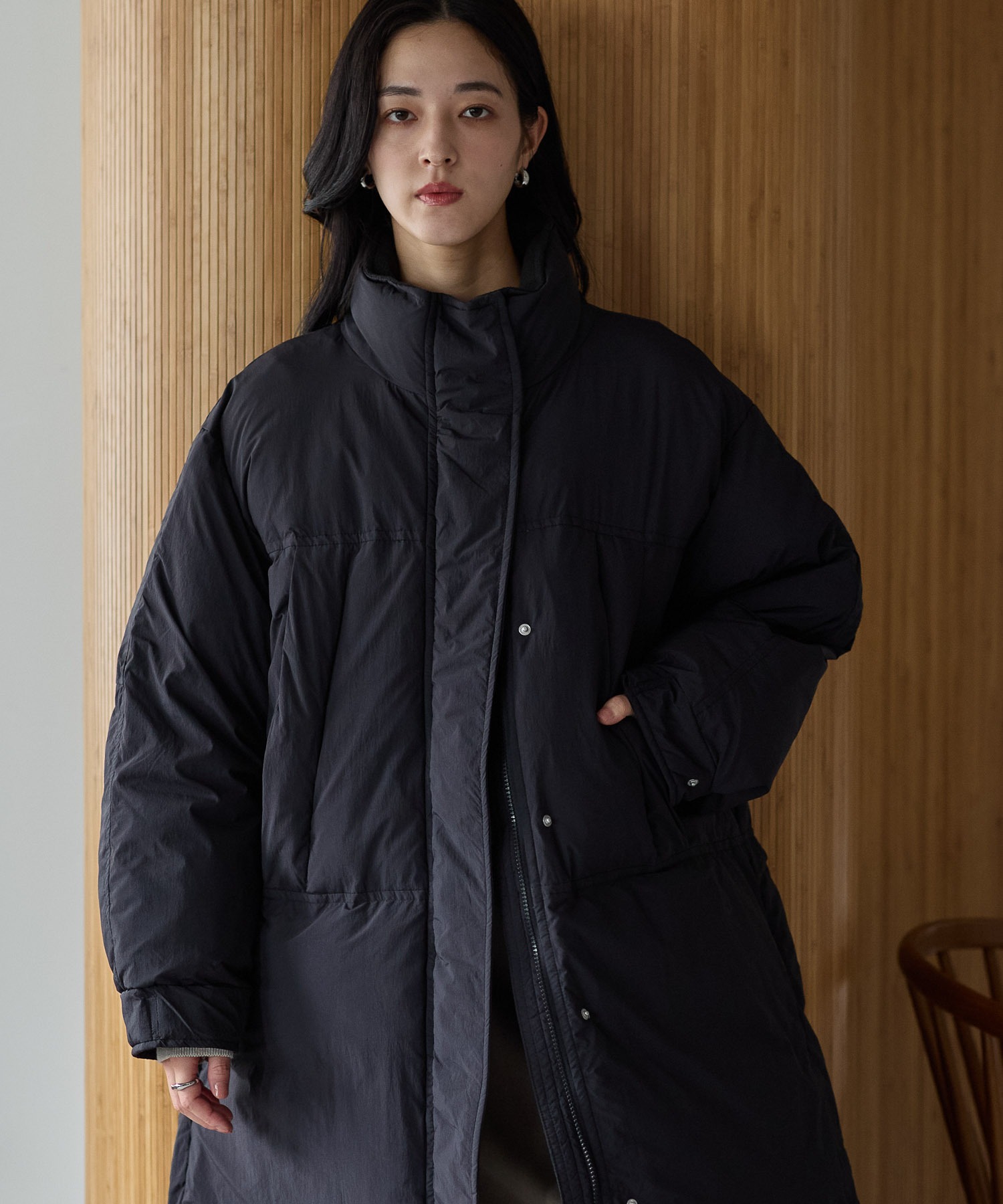 新登場 ロング丈バージョン
model：161cm 着用サイズ：L
