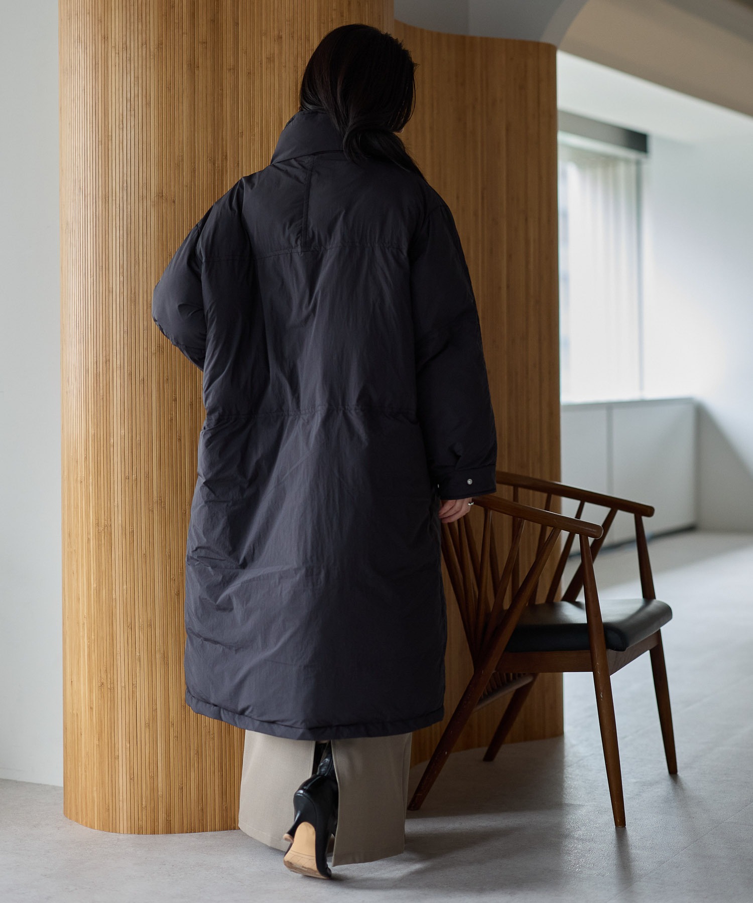 新登場 ロング丈バージョン
model：161cm 着用サイズ：L