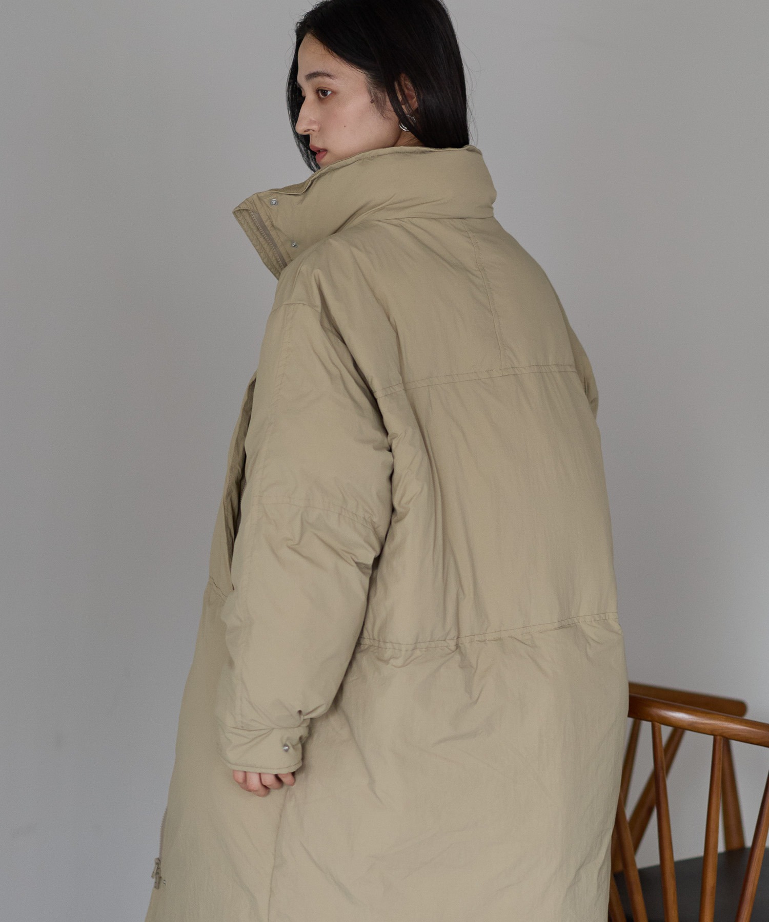 新登場 ロング丈バージョン
model：161cm 着用サイズ：L