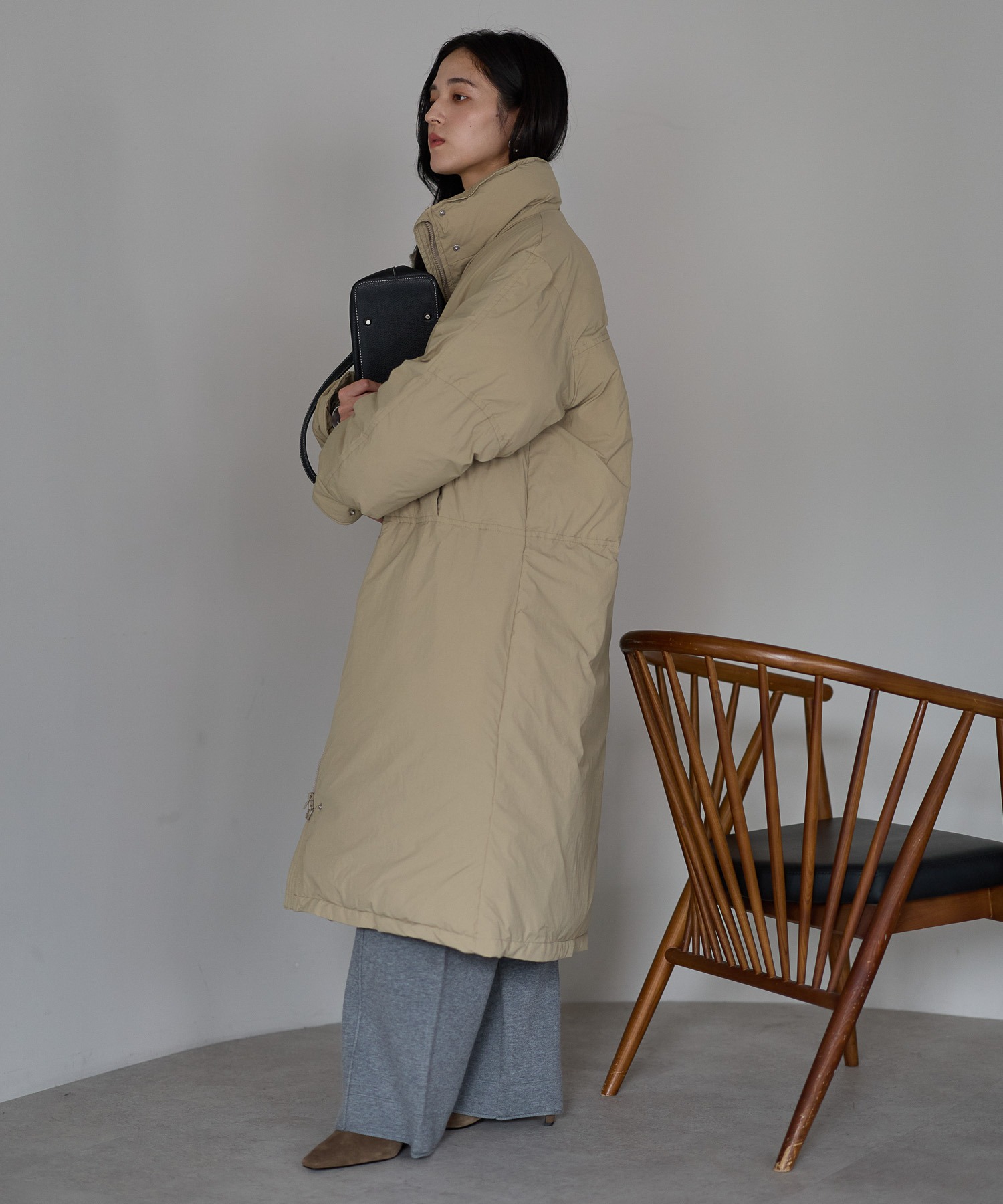 新登場 ロング丈バージョン
model：161cm 着用サイズ：L