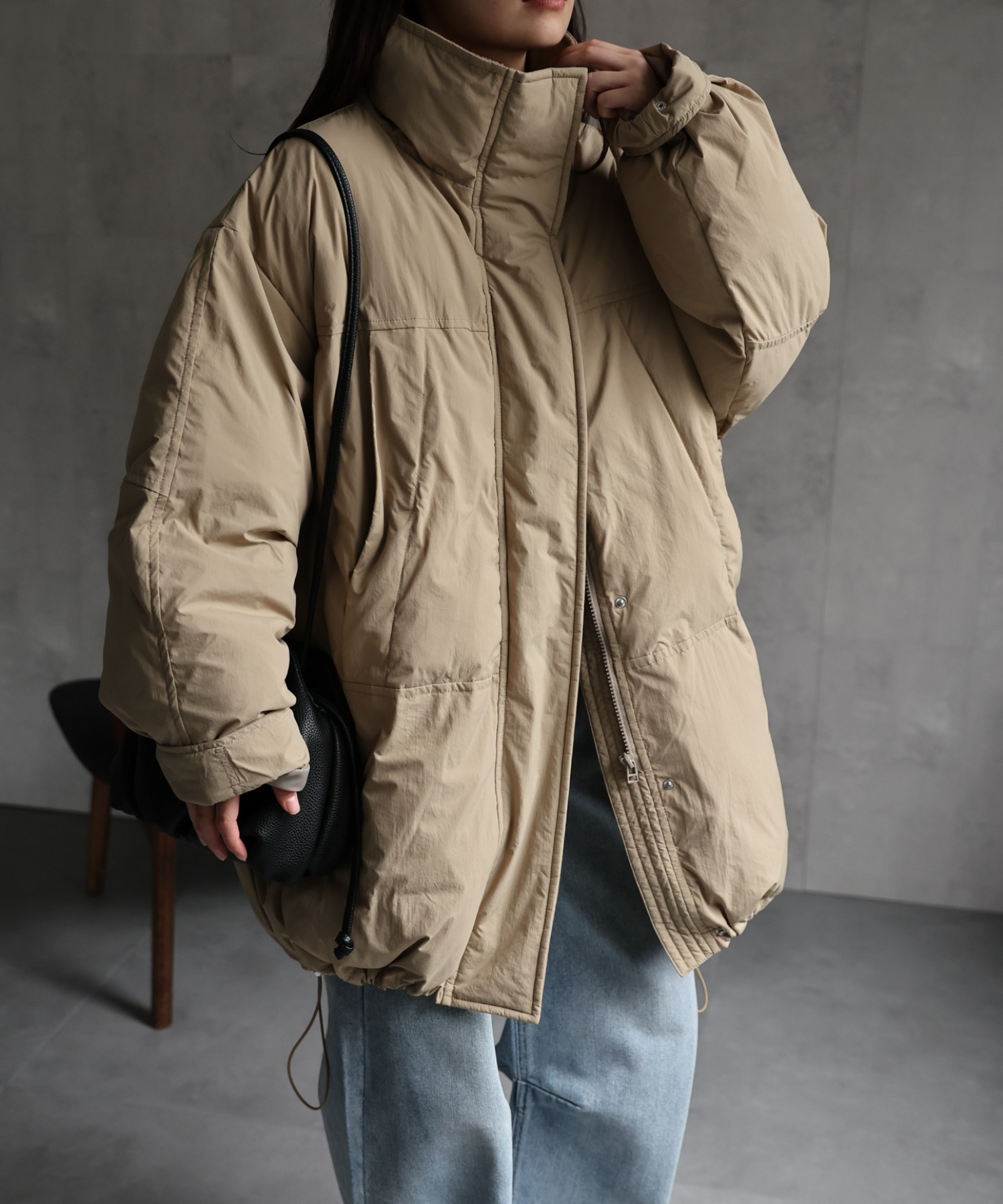 model：156cm 着用サイズ：FREE