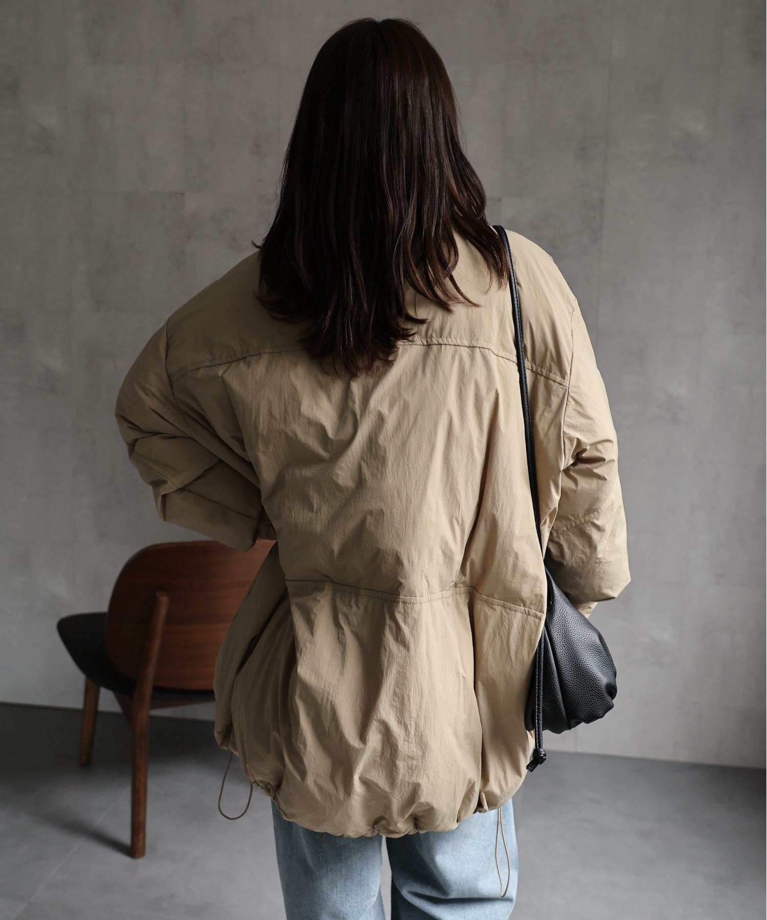 model：156cm 着用サイズ：FREE