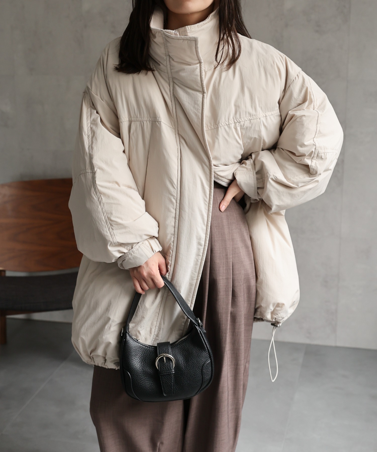 model：156cm 着用サイズ：FREE