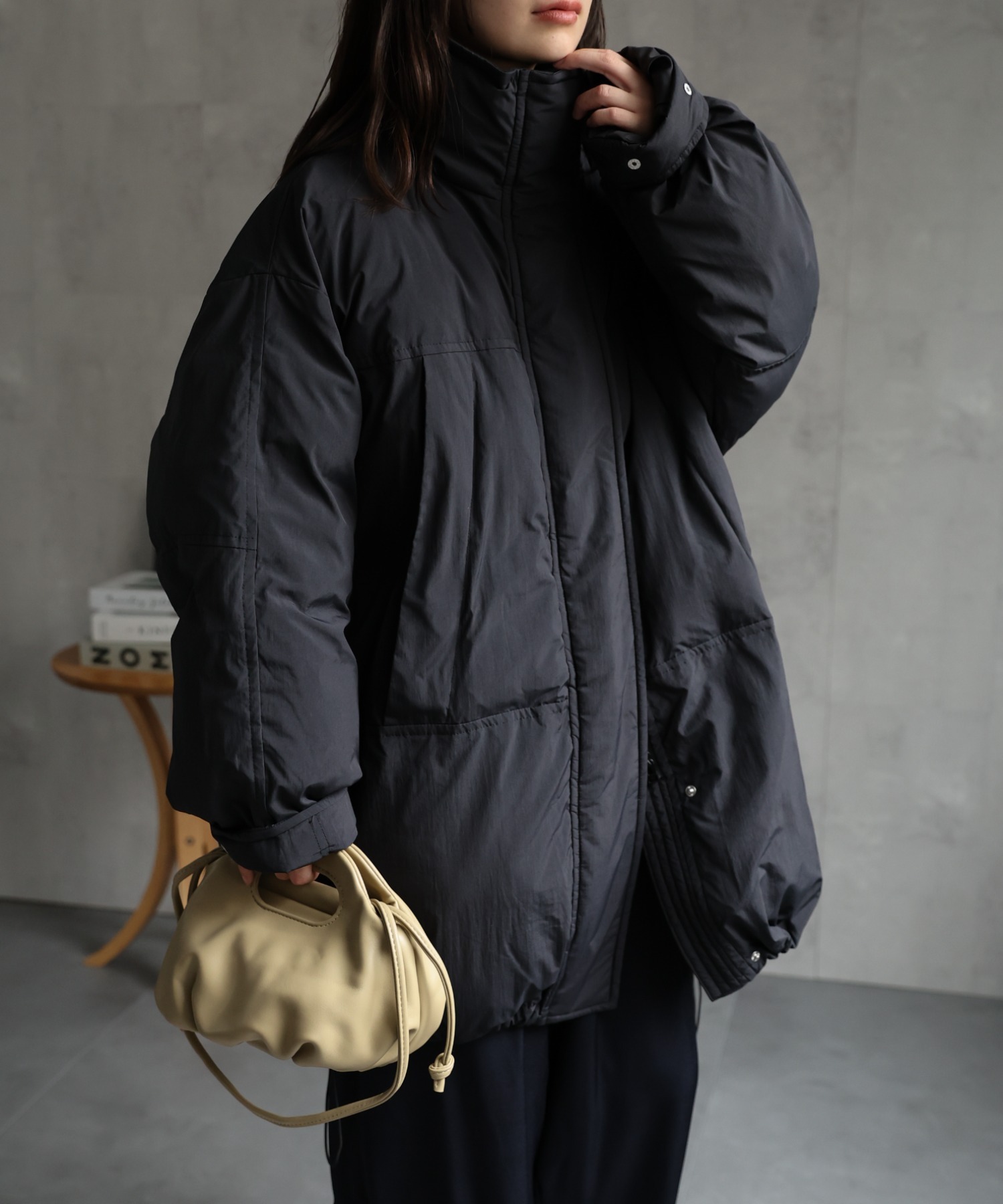 model：156cm 着用サイズ：FREE