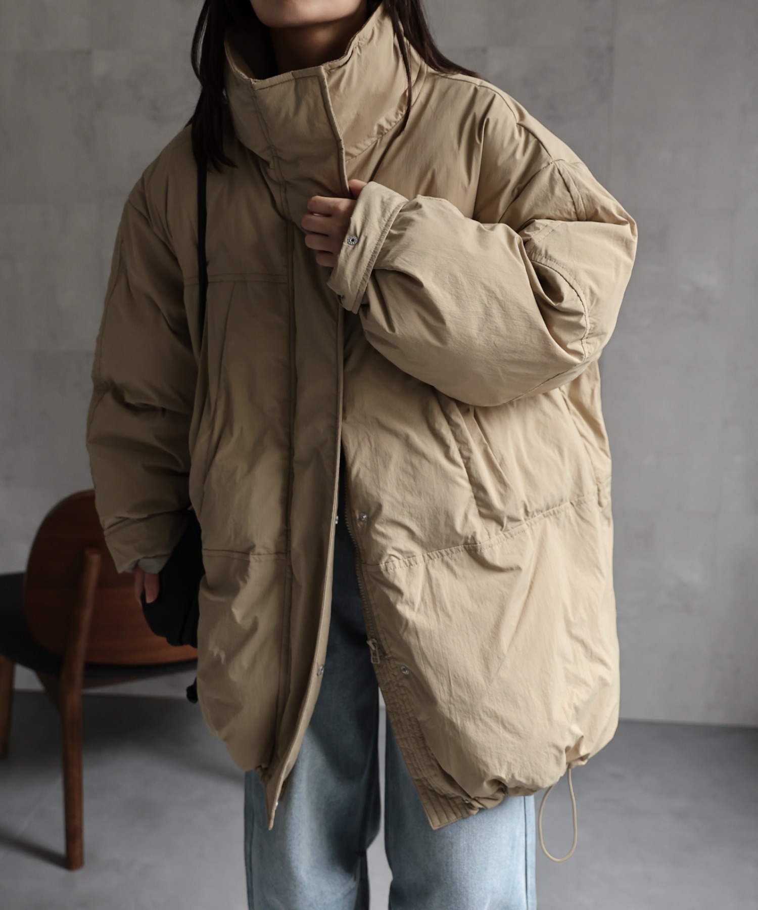 model：156cm 着用サイズ：FREE