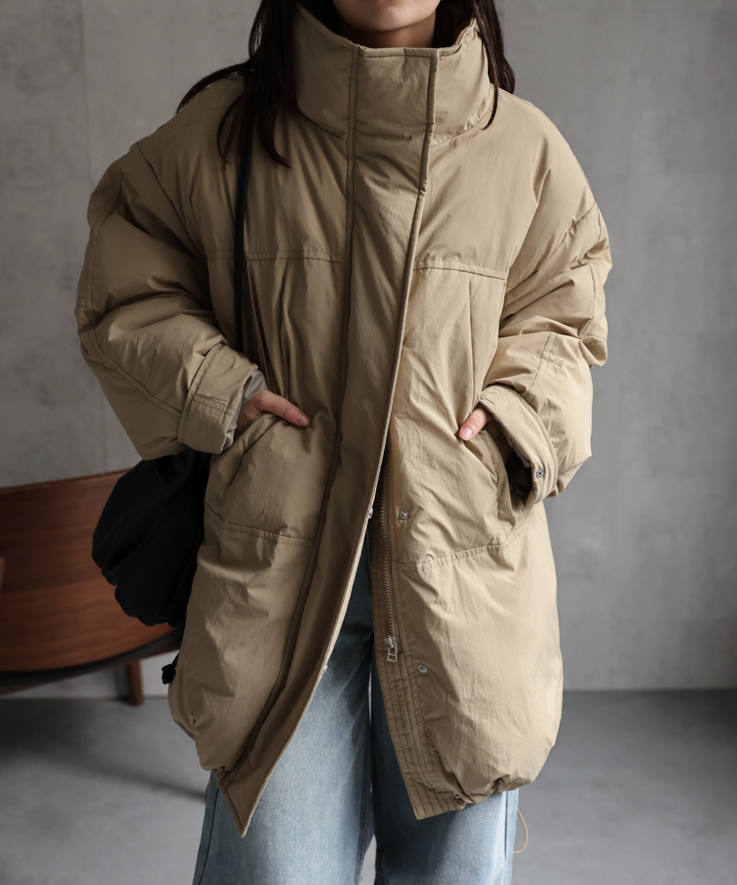 model：156cm 着用サイズ：FREE
