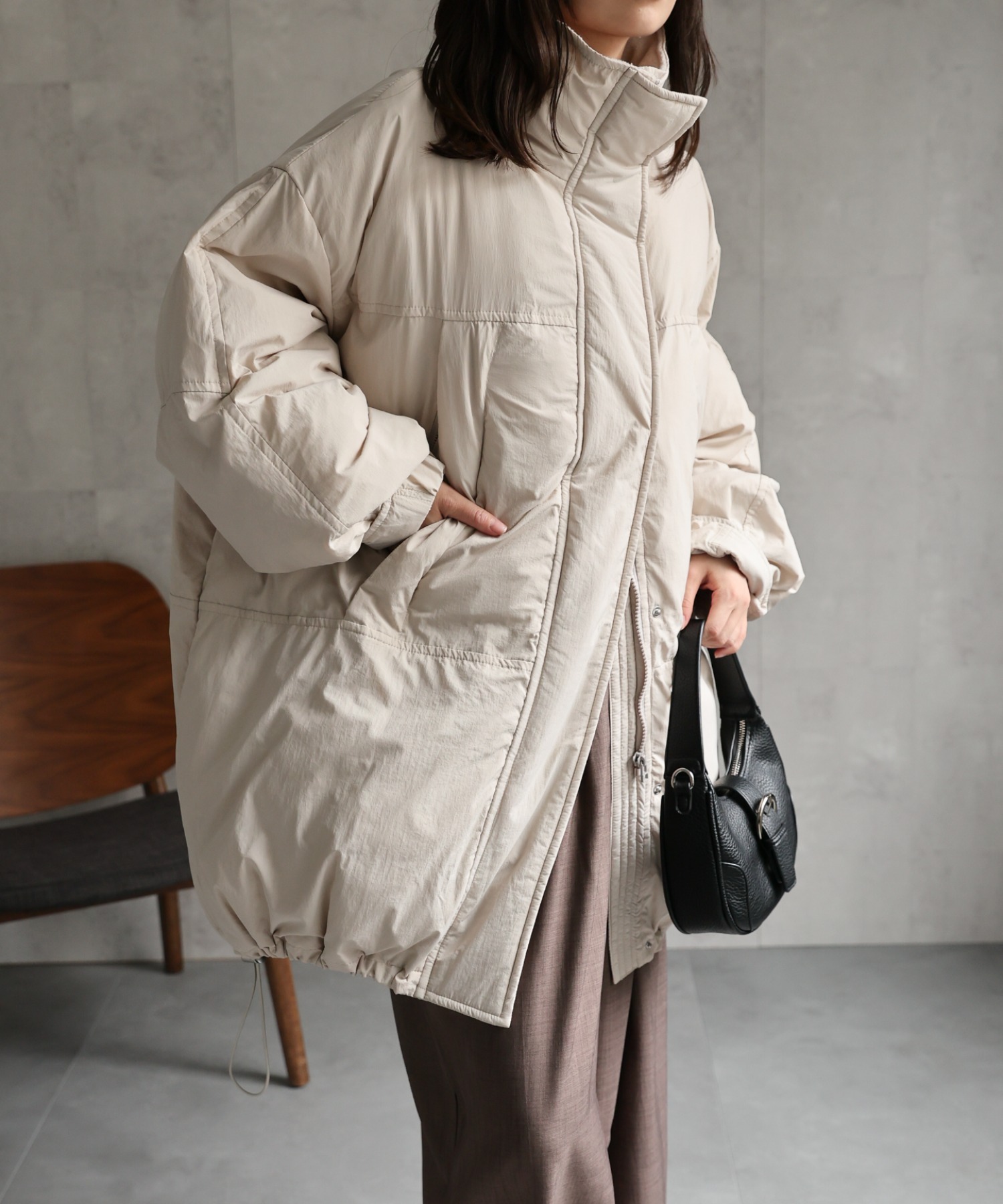model：156cm 着用サイズ：FREE