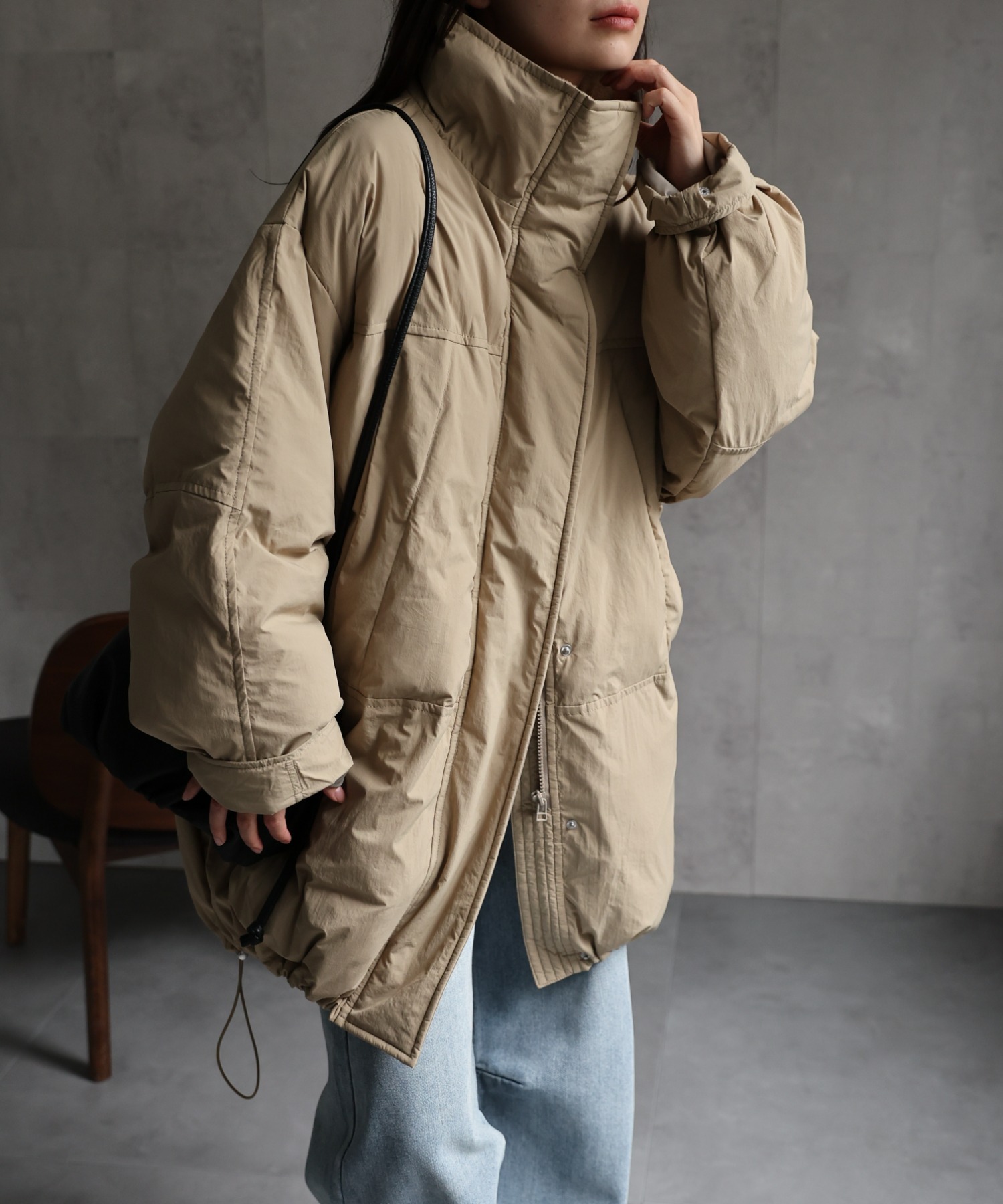 model：156cm 着用サイズ：FREE