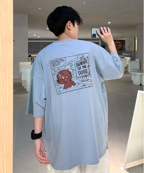 Discus Hotstuff ルーズシルエット バックプリント イラスト Tシャツ Csleepcenter Com