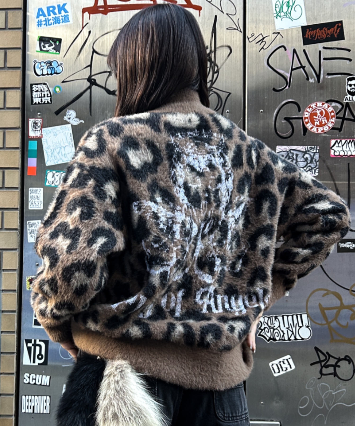 カーディガン A'GEM/9 × .kom「MAIN BOOTH/メインブース」Teddy Bear Cardigan /テディベア カーディガン レ 78125903b_b_15_500.jpg