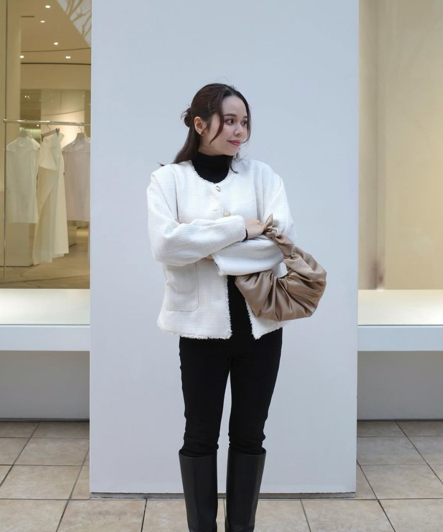 model：H154 着用サイズ：FREE