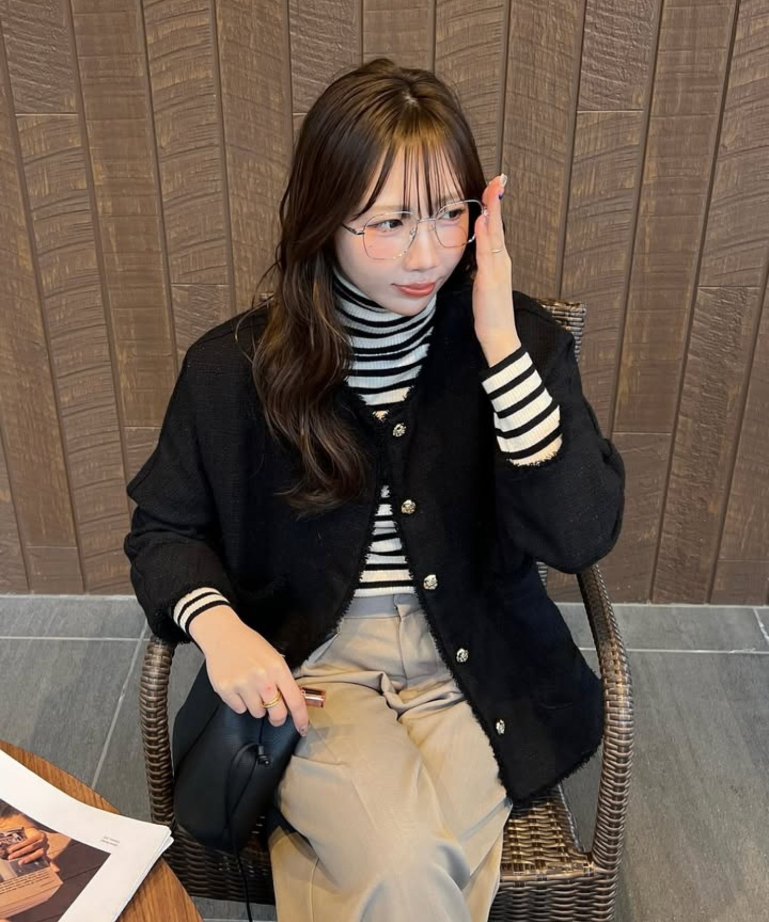 model：H153 着用サイズ：FREE