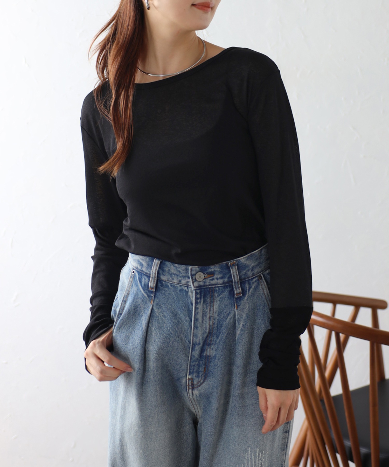 model：H160 着用サイズ：FREE
