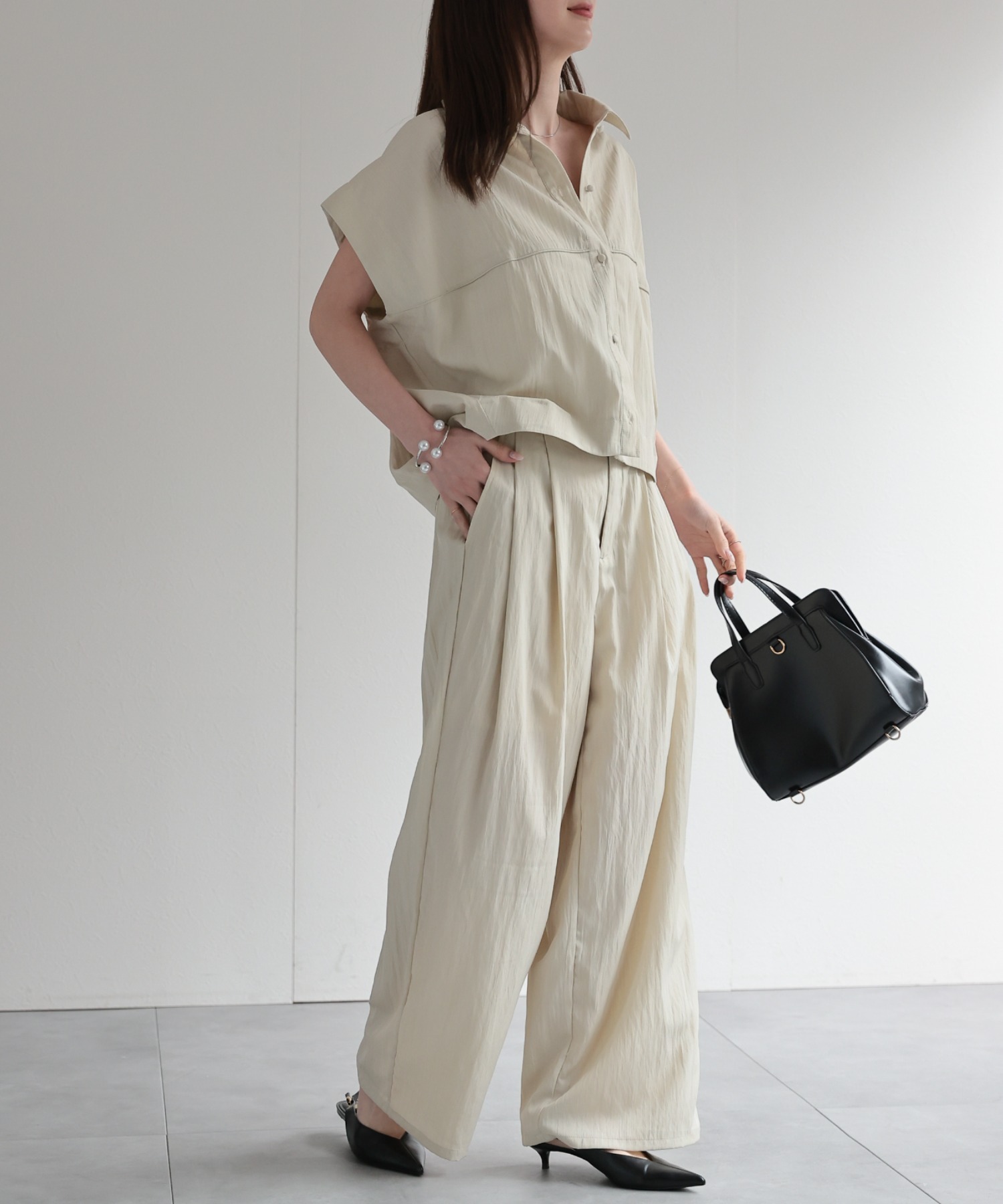 model：162cm 着用サイズ：F