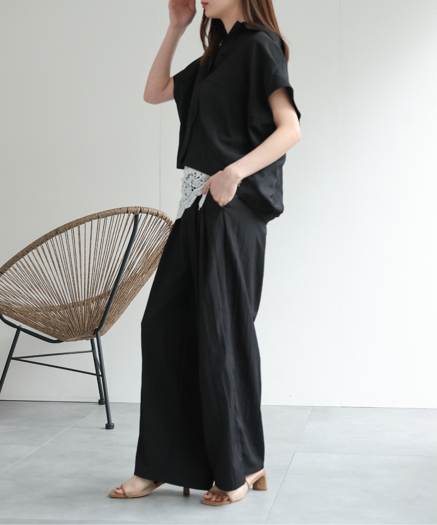 model：162cm 着用サイズ：F