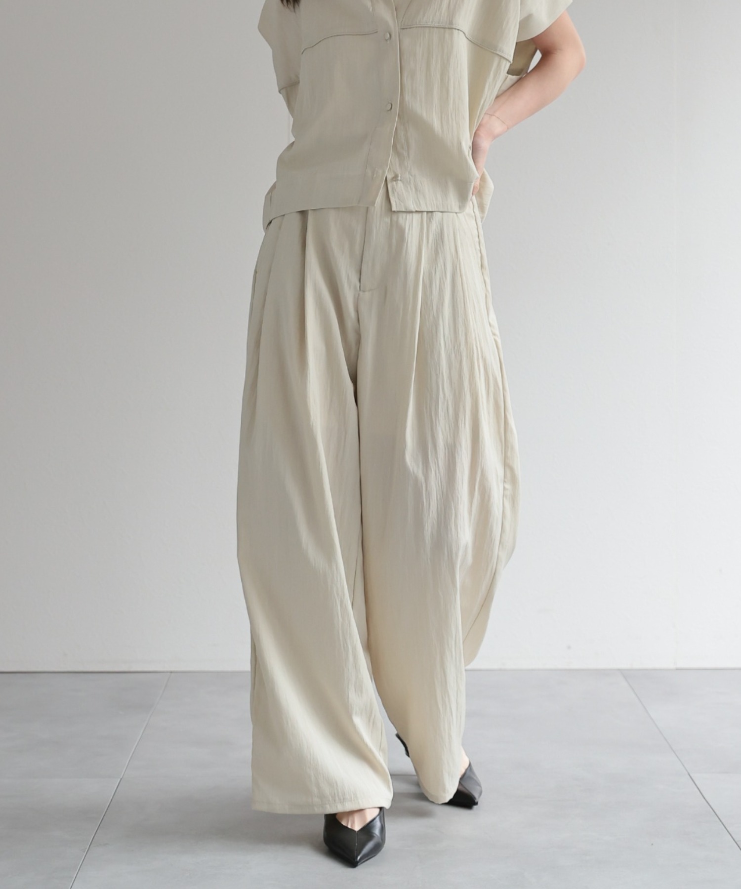 model：162cm 着用サイズ：F