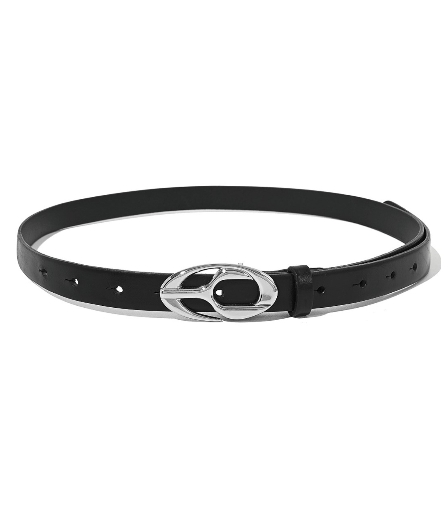 『OY/オーワイ』LOGO LEATHER BELT2/ロゴ レザー ベルト