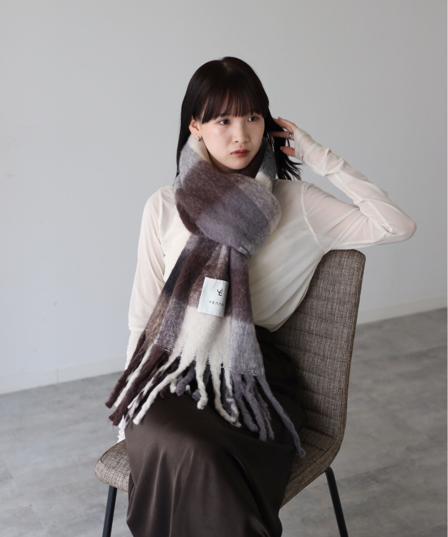 model：164cm. 着用サイズ：FREE