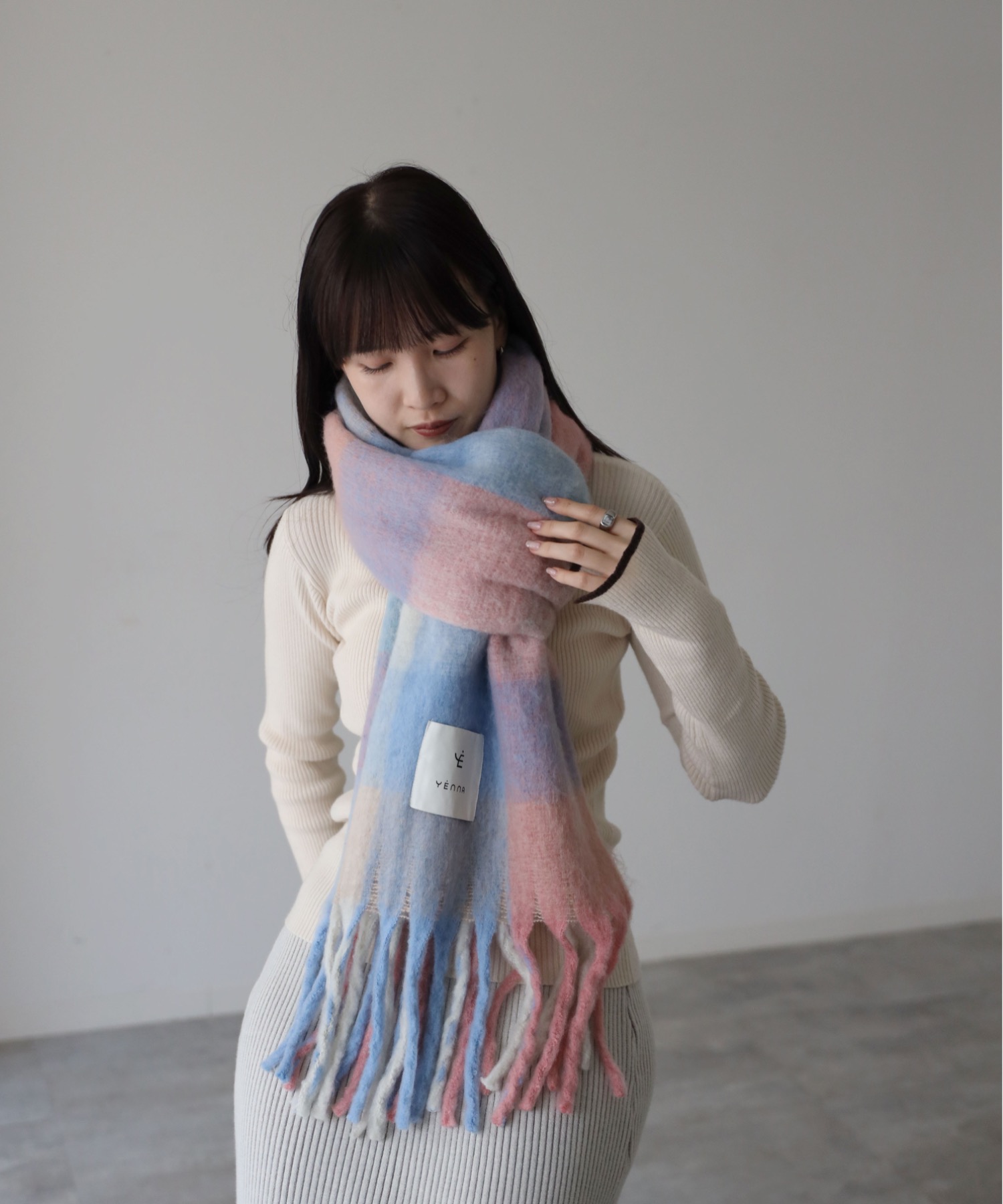 model：164cm. 着用サイズ：FREE