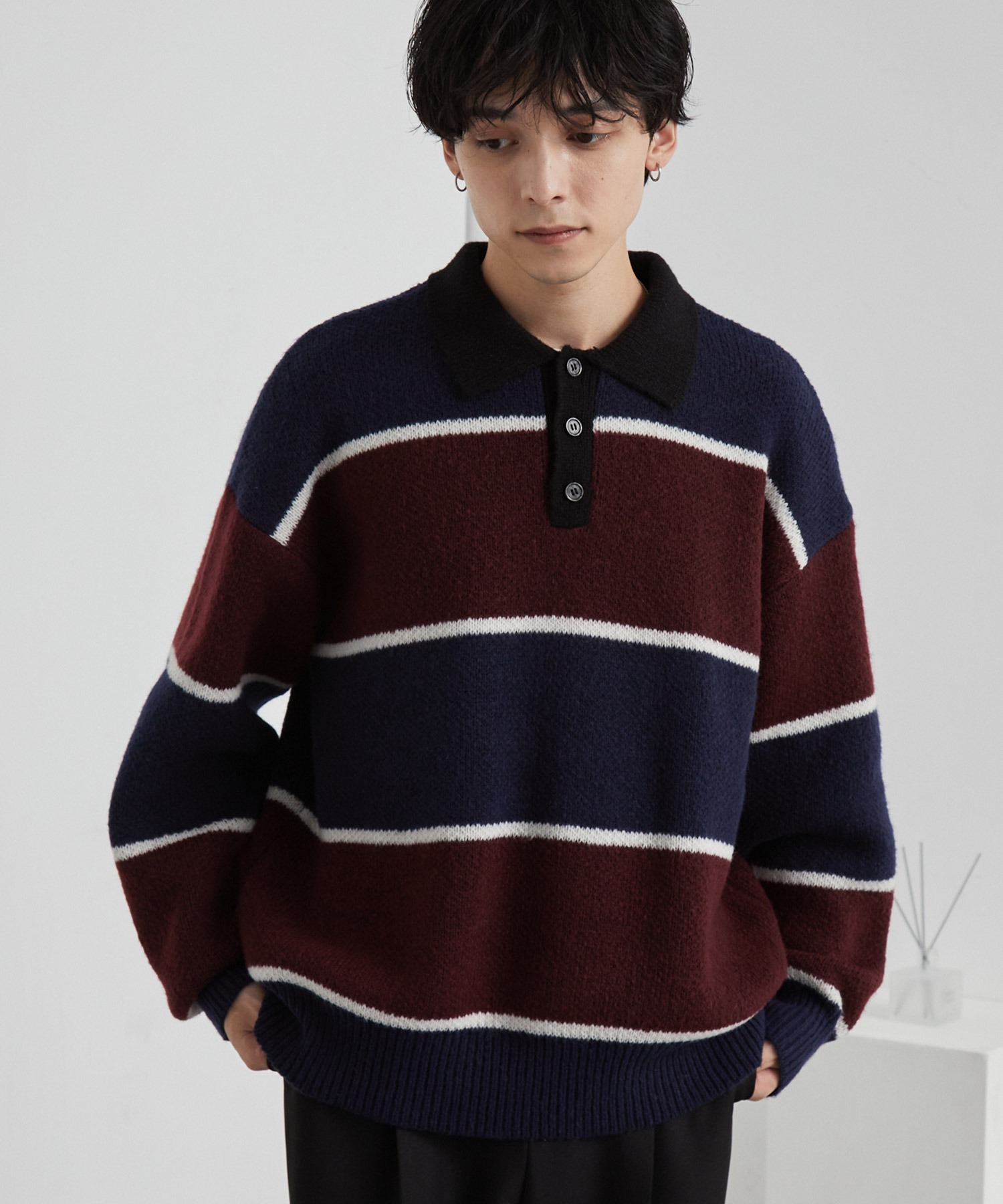 TTTMSW Panther knit 21AW ニットポロ TTTMSW Panther knit 21AW ニットポロ