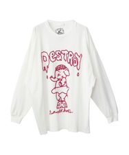 DESTROY ALL MONSTERS/ELEPHANT刺繍 オーバーサイズTシャツ