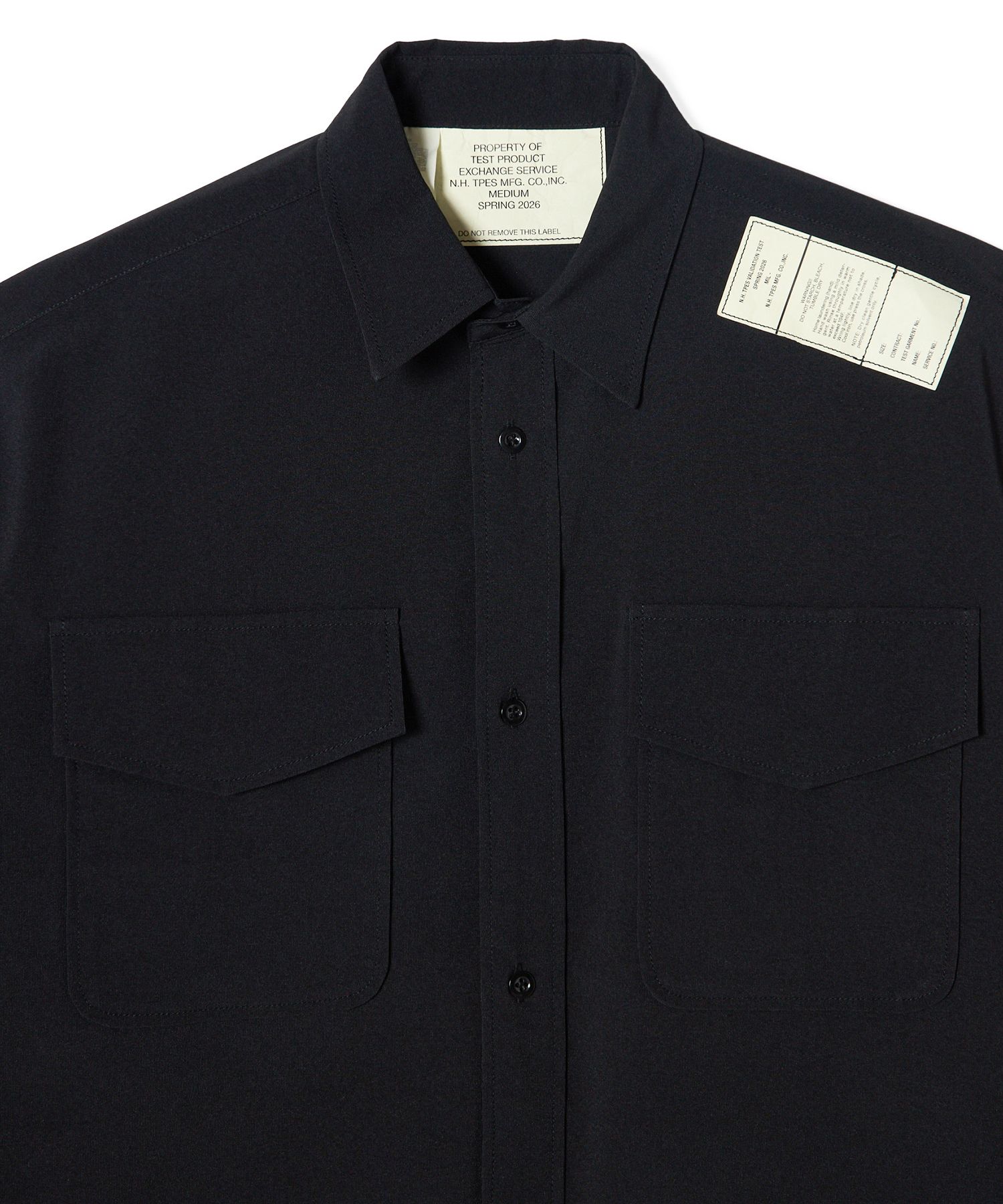 トップス N.HOOLYWOOD TPES CPO SHIRT BLACK 38 CPO SHIRT N.HOOLYWOOD TEST PRODUCT EXCHANGE SERVICE│N-HOOLYWOOD.COM