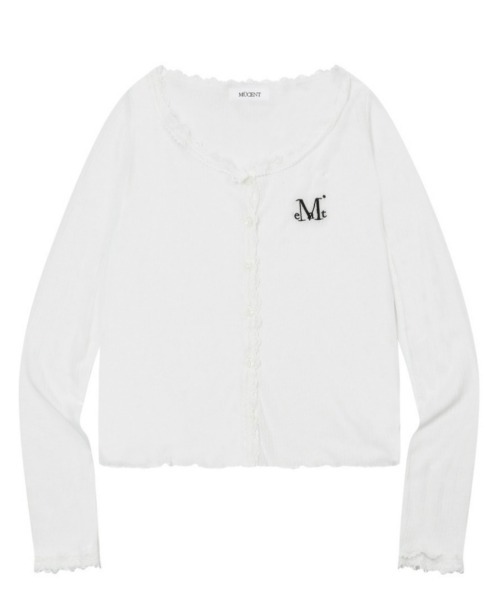 A'GEM/9 × .kom 『MUCENT/ムセント』 DELLA SEE THROUGH LACE CARDIGAN