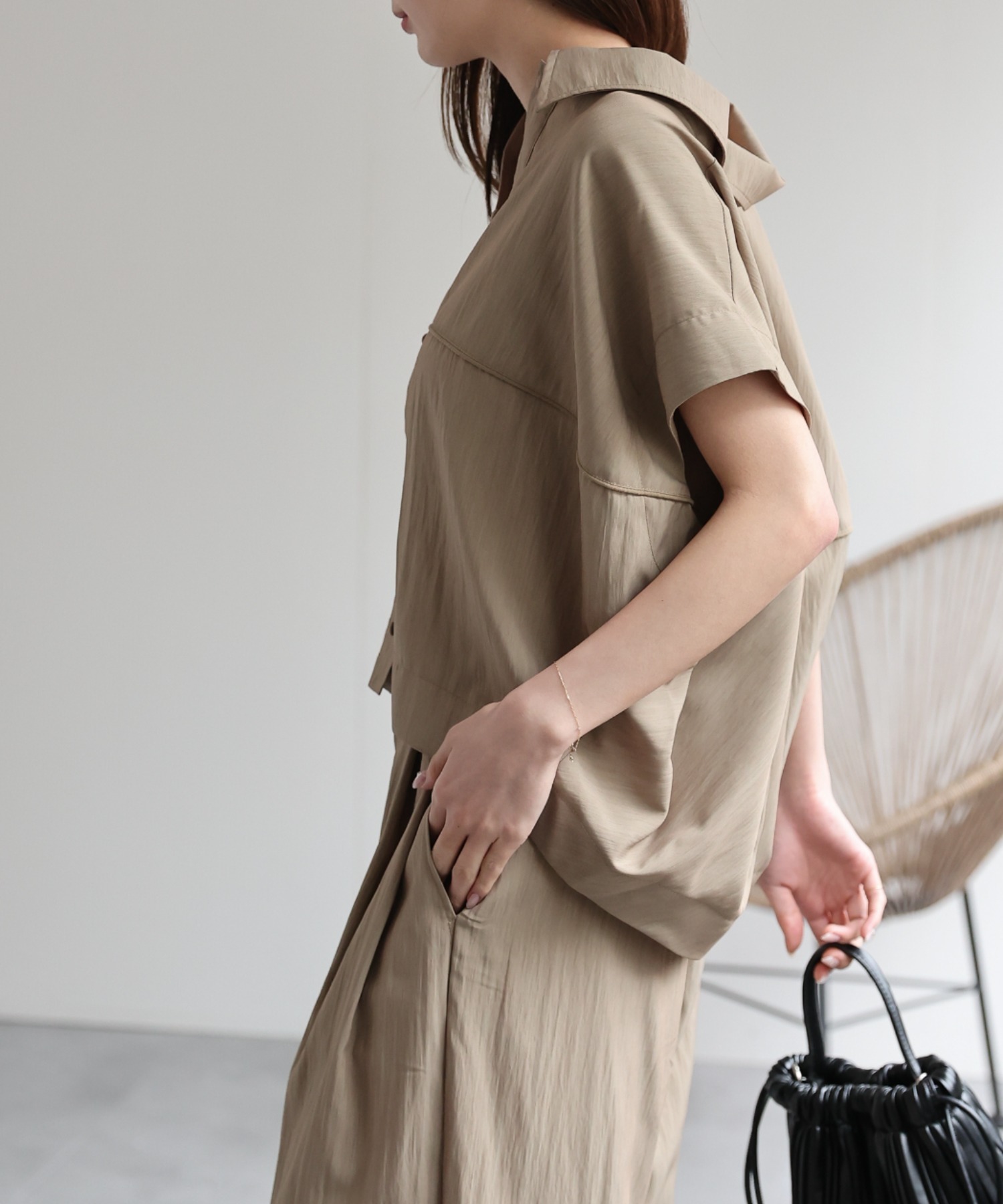 model：162cm 着用サイズ：F