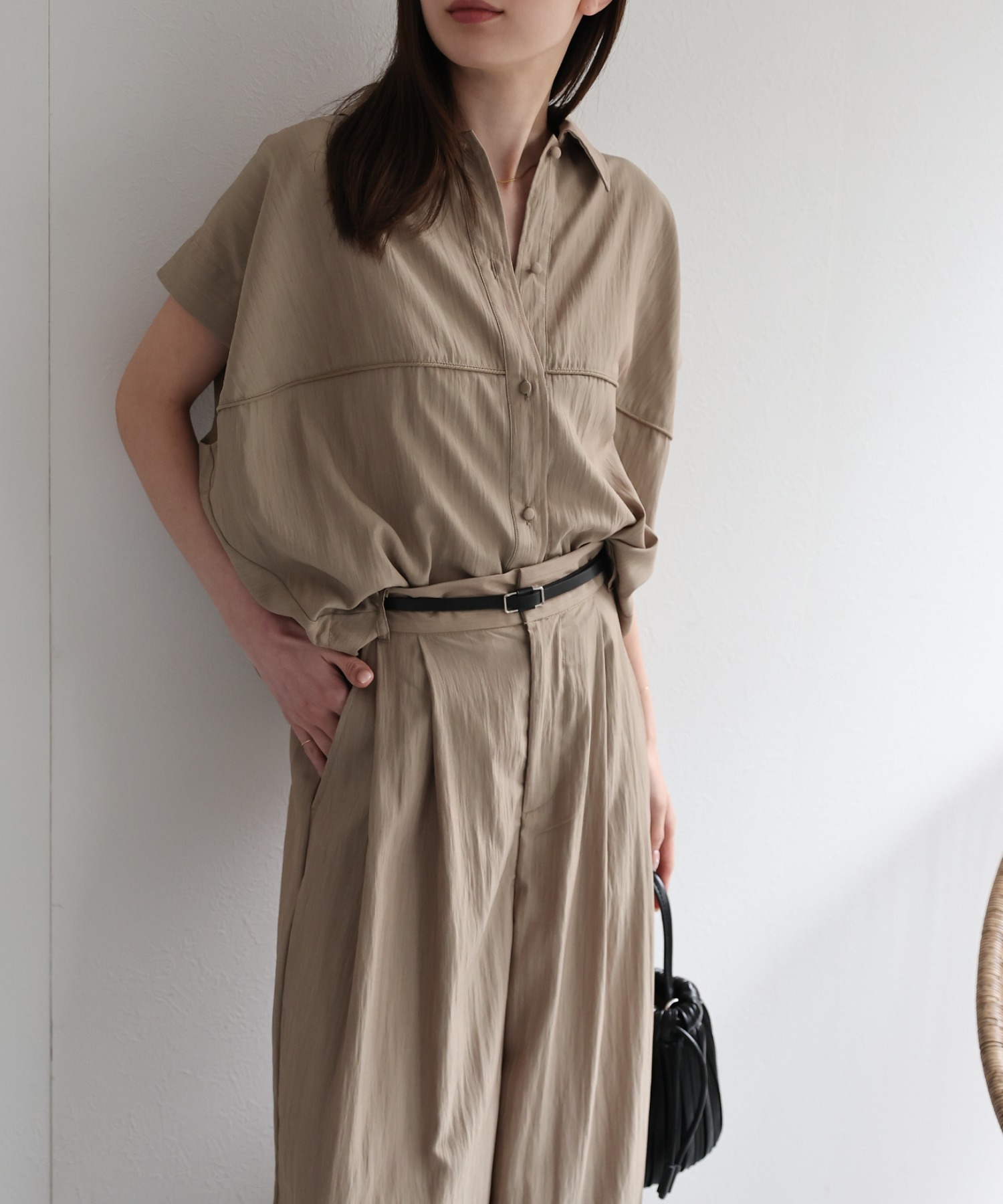 model：162cm 着用サイズ：F