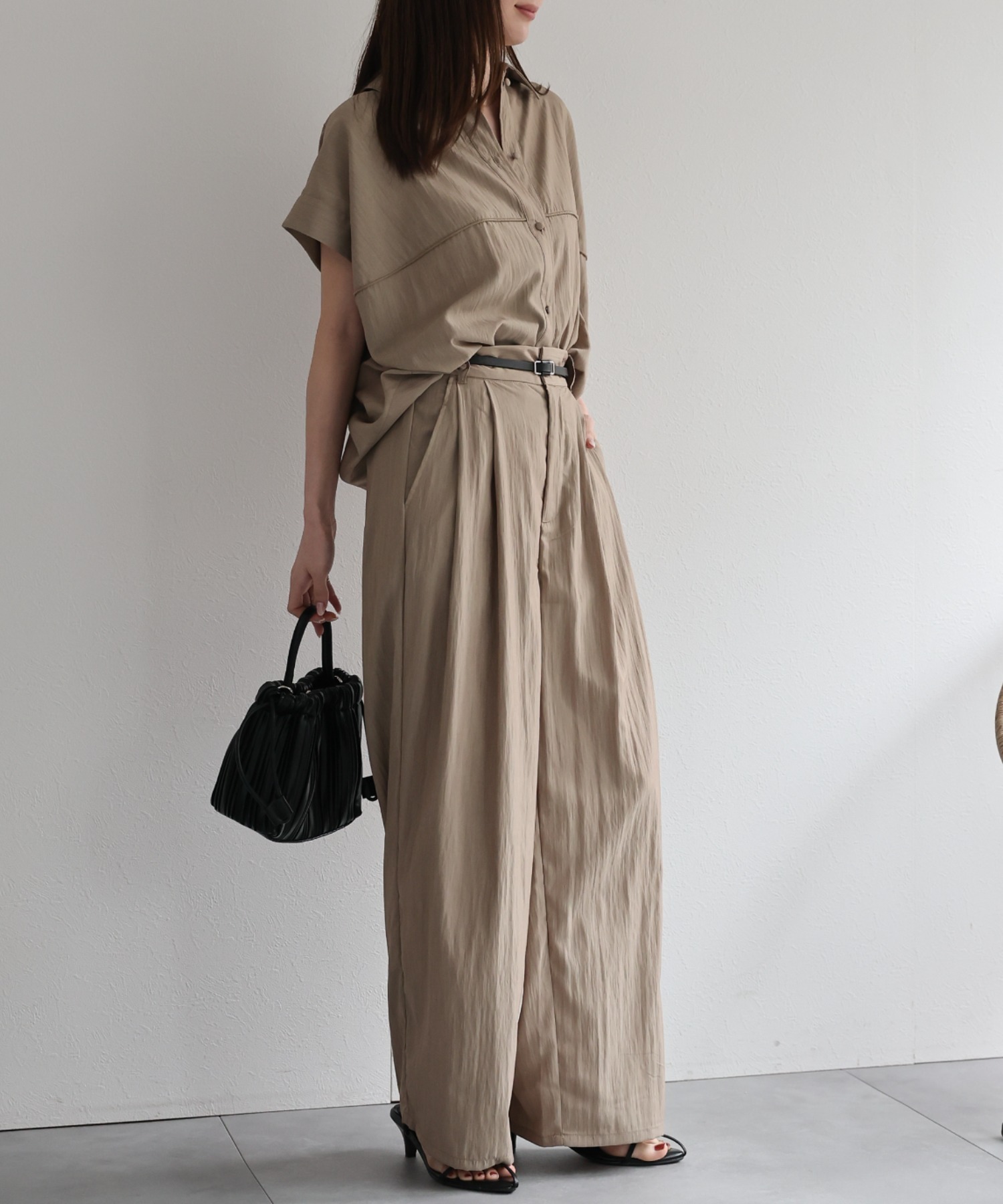 model：162cm 着用サイズ：F