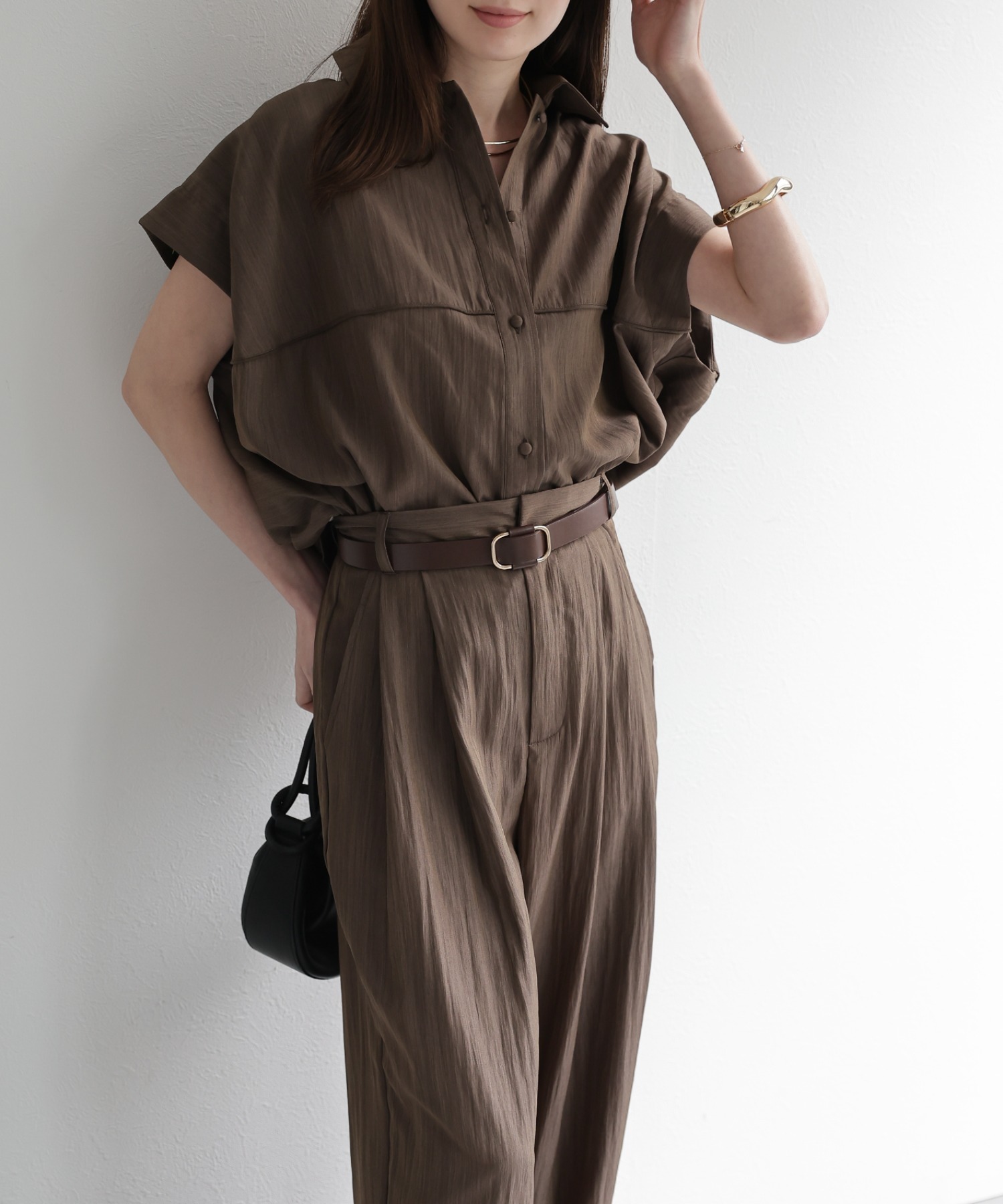 model：162cm 着用サイズ：F