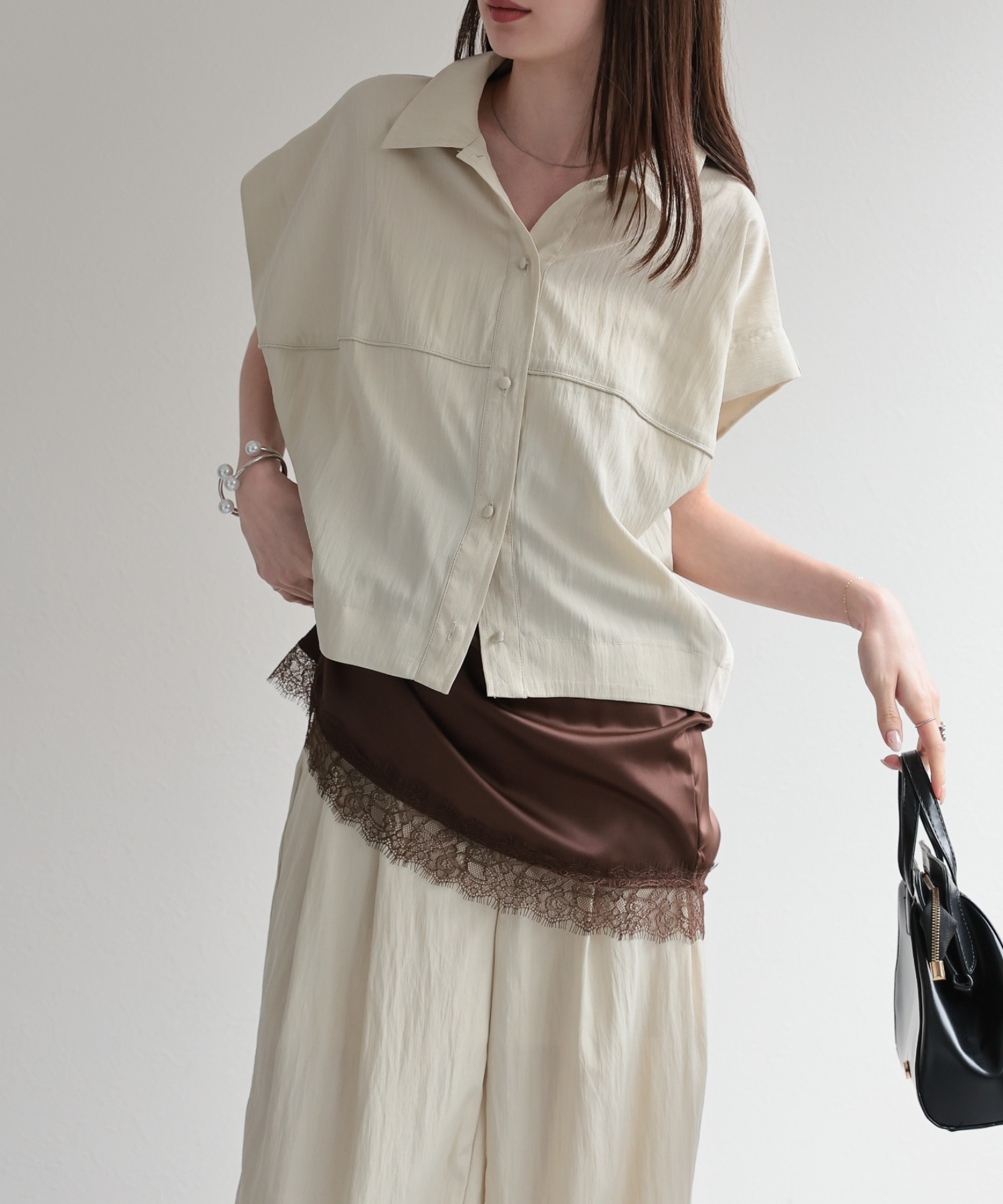 model：162cm 着用サイズ：F