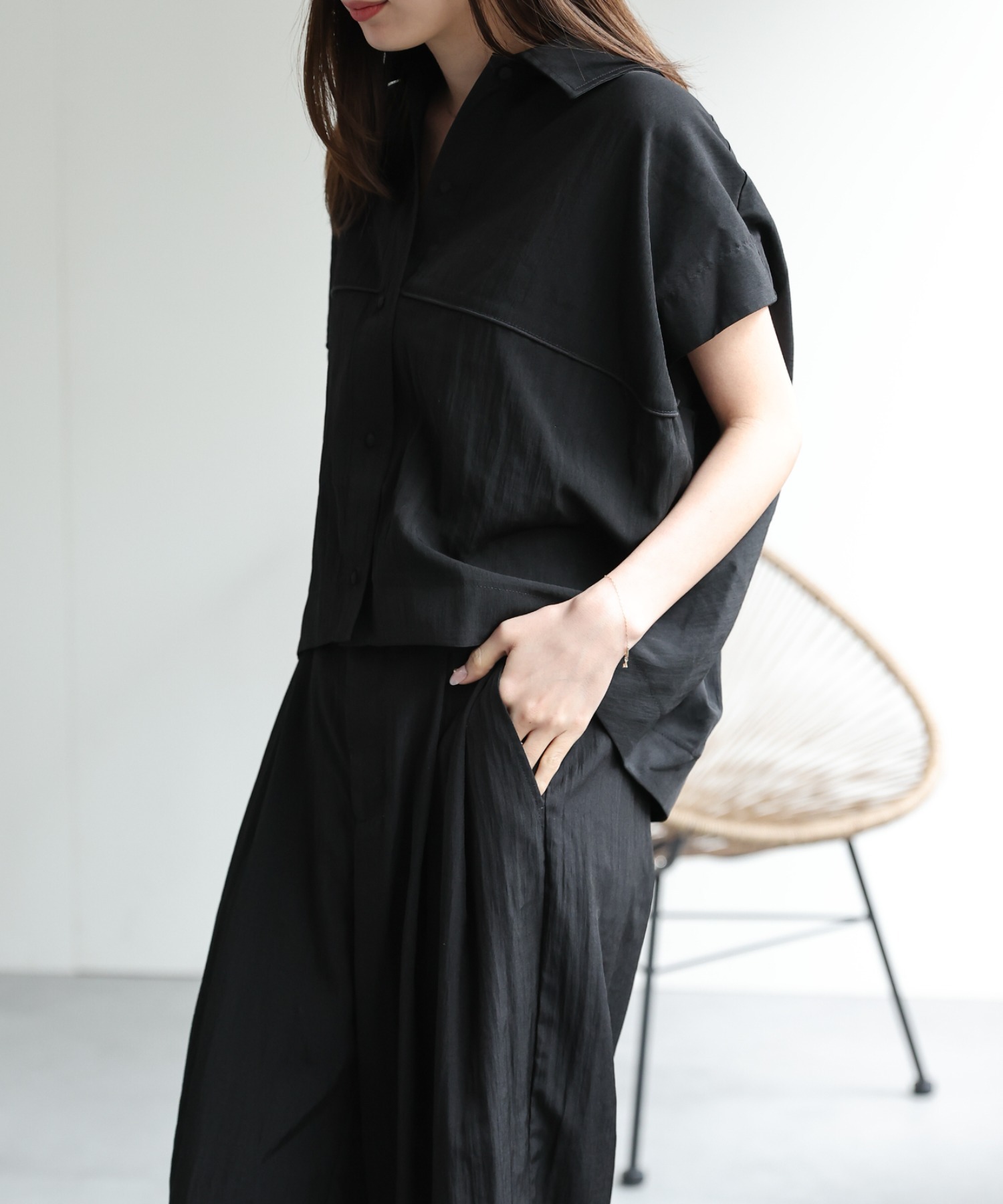 model：162cm 着用サイズ：F