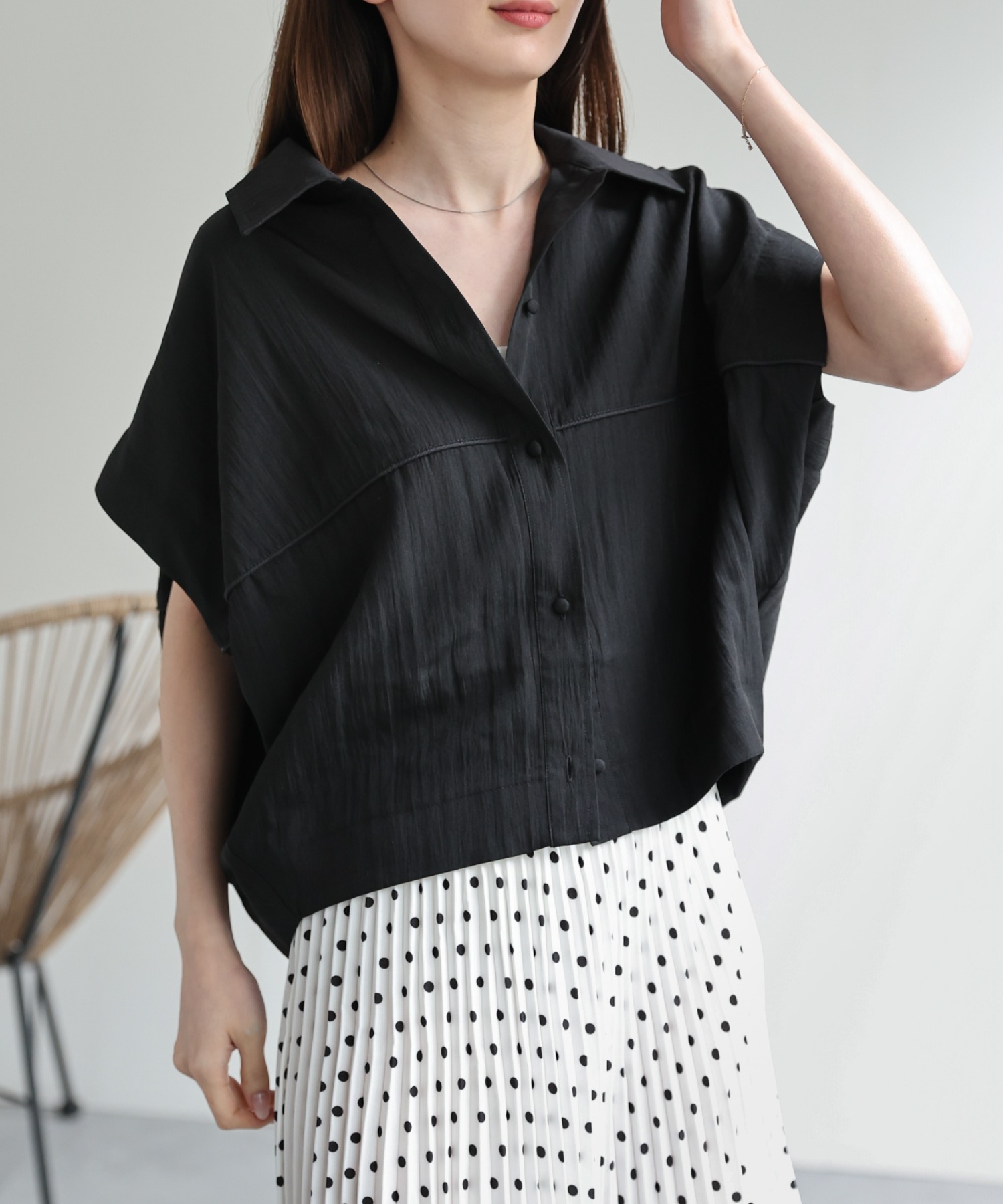 model：162cm 着用サイズ：F