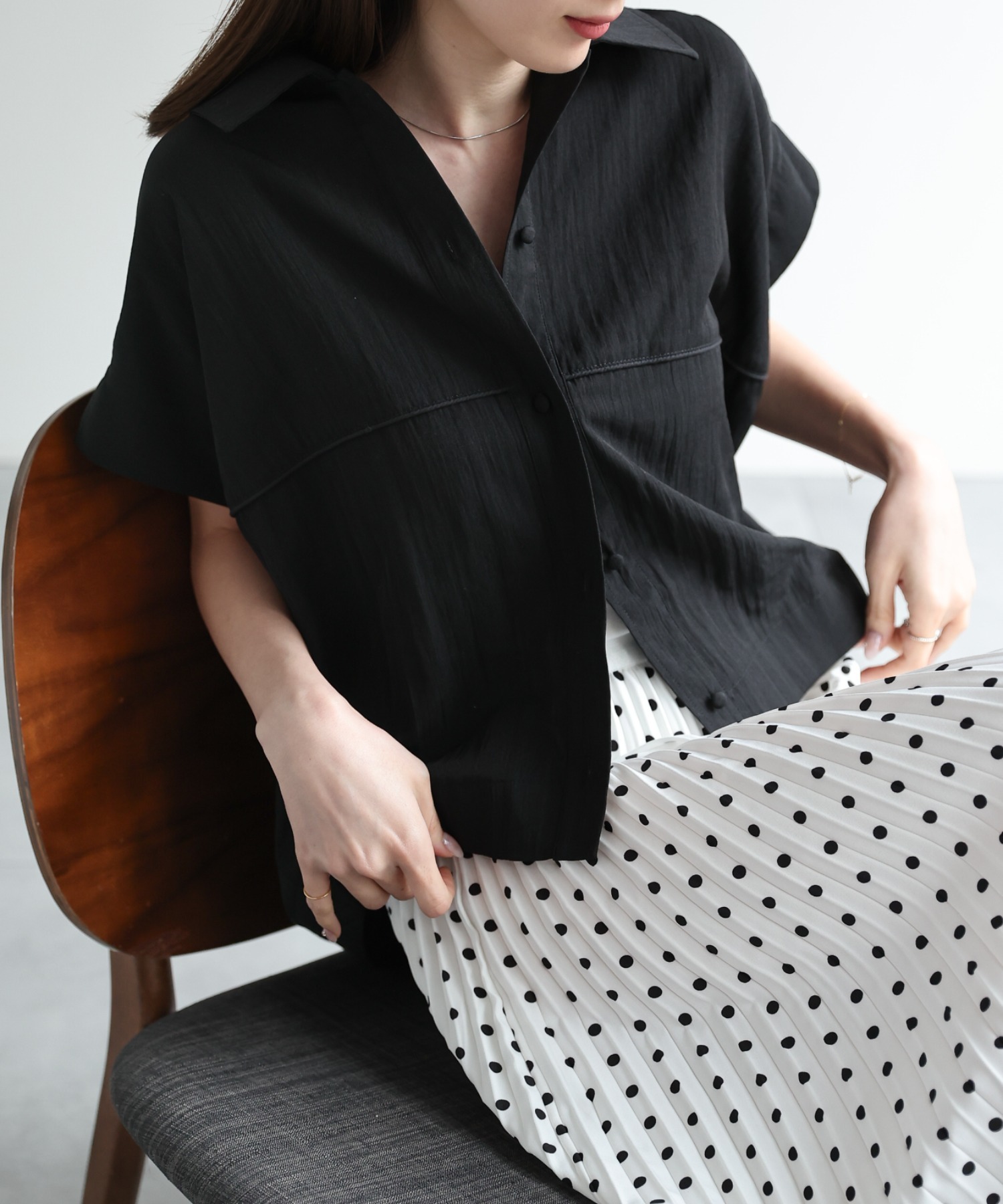 model：162cm 着用サイズ：F