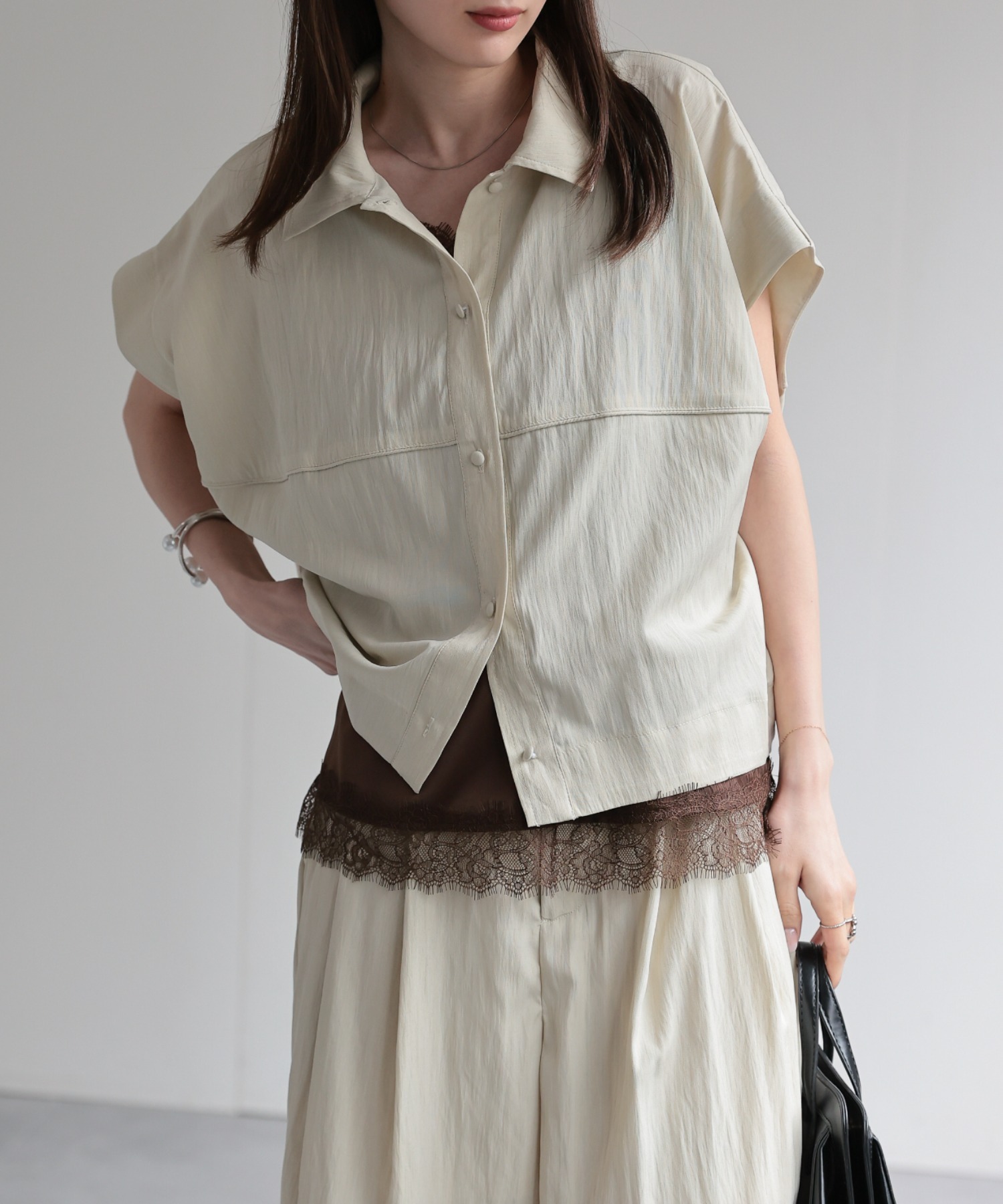 model：162cm 着用サイズ：F