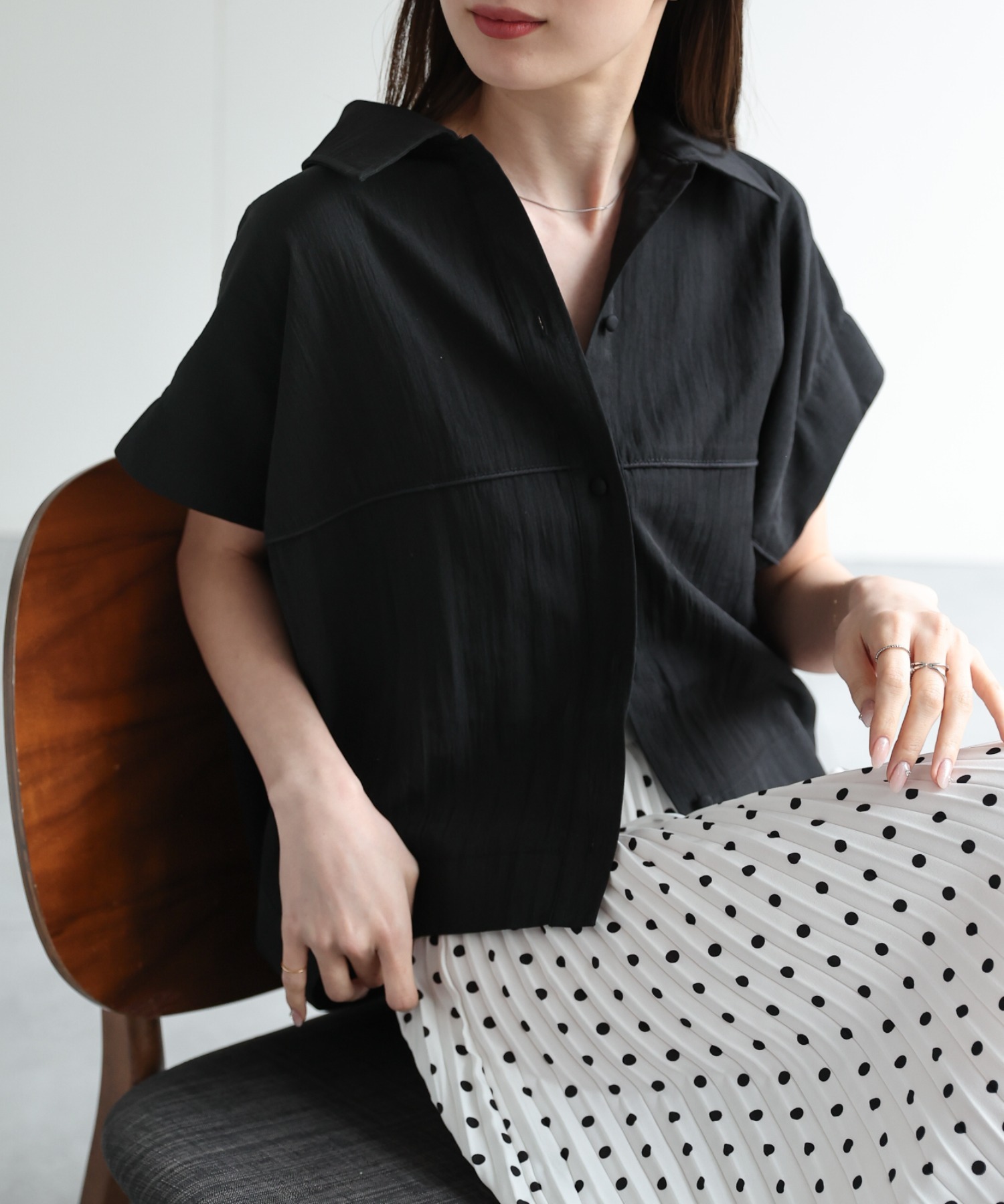 model：162cm 着用サイズ：F