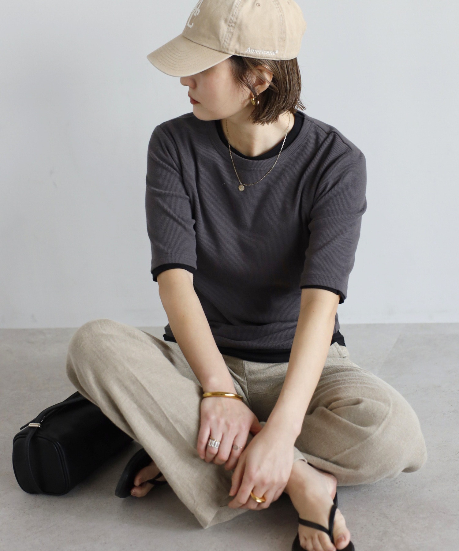 model：H158 着用サイズ：FREE