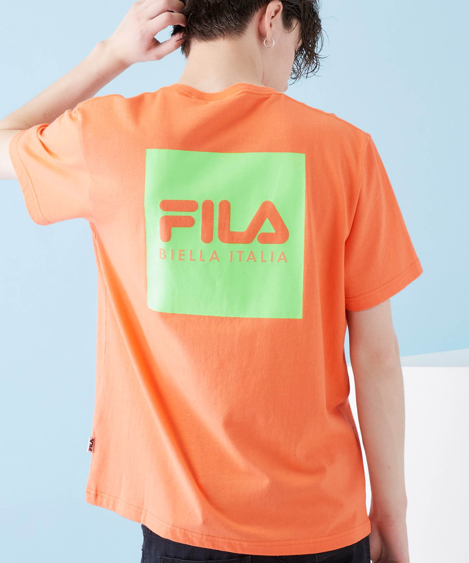 Fila フィラ Bts着用モデル Fila ロゴプリント バックプリント 半袖t
