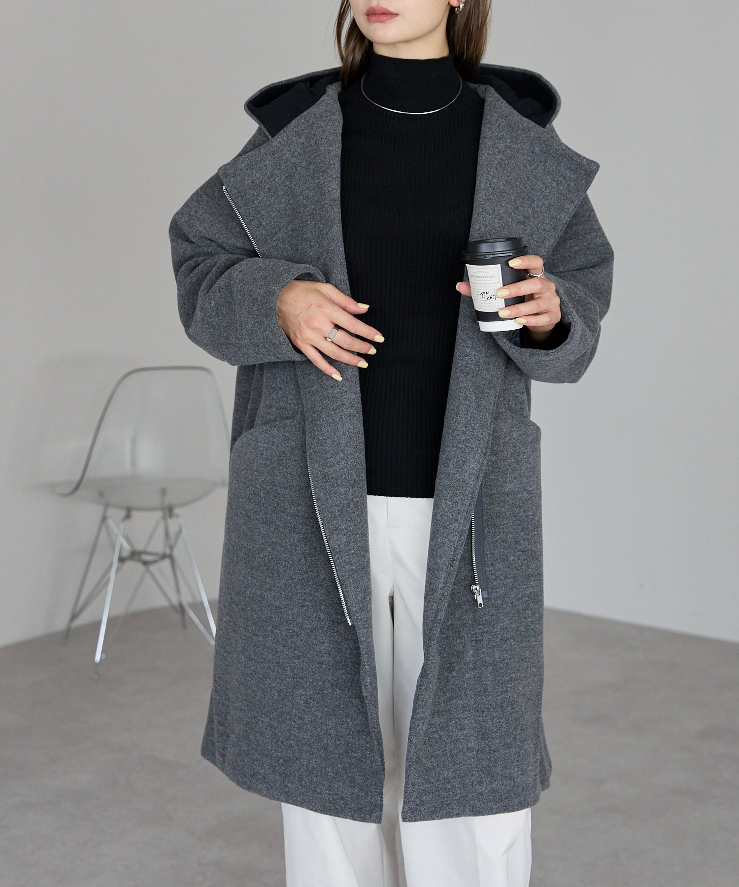 model：166cm / size：F