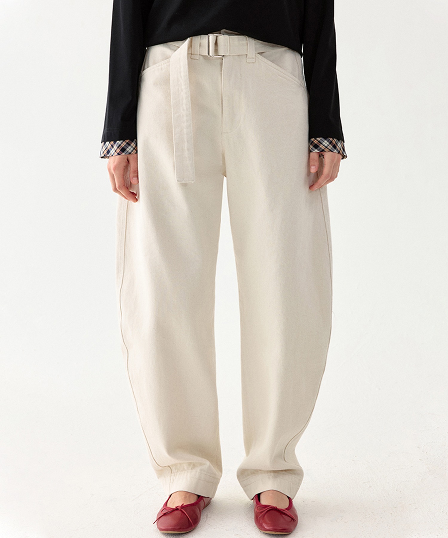 #FR2GOLF パンツ　XL ホワイト ワイドフィット カーゴパンツ chw24s070-ファッション通販サイト