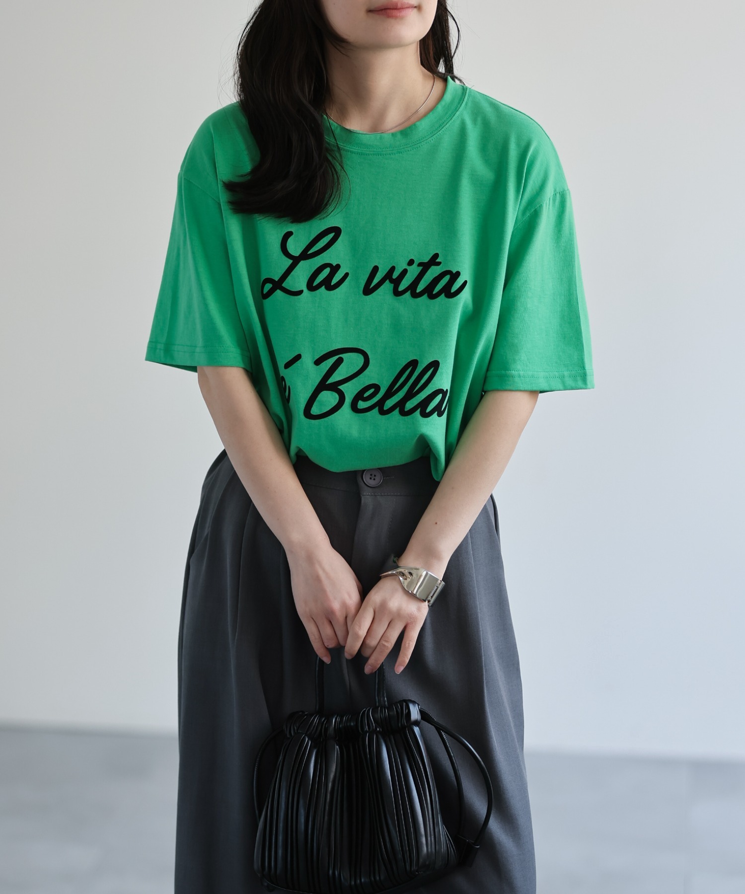 model：156cm 着用サイズ：FREE
