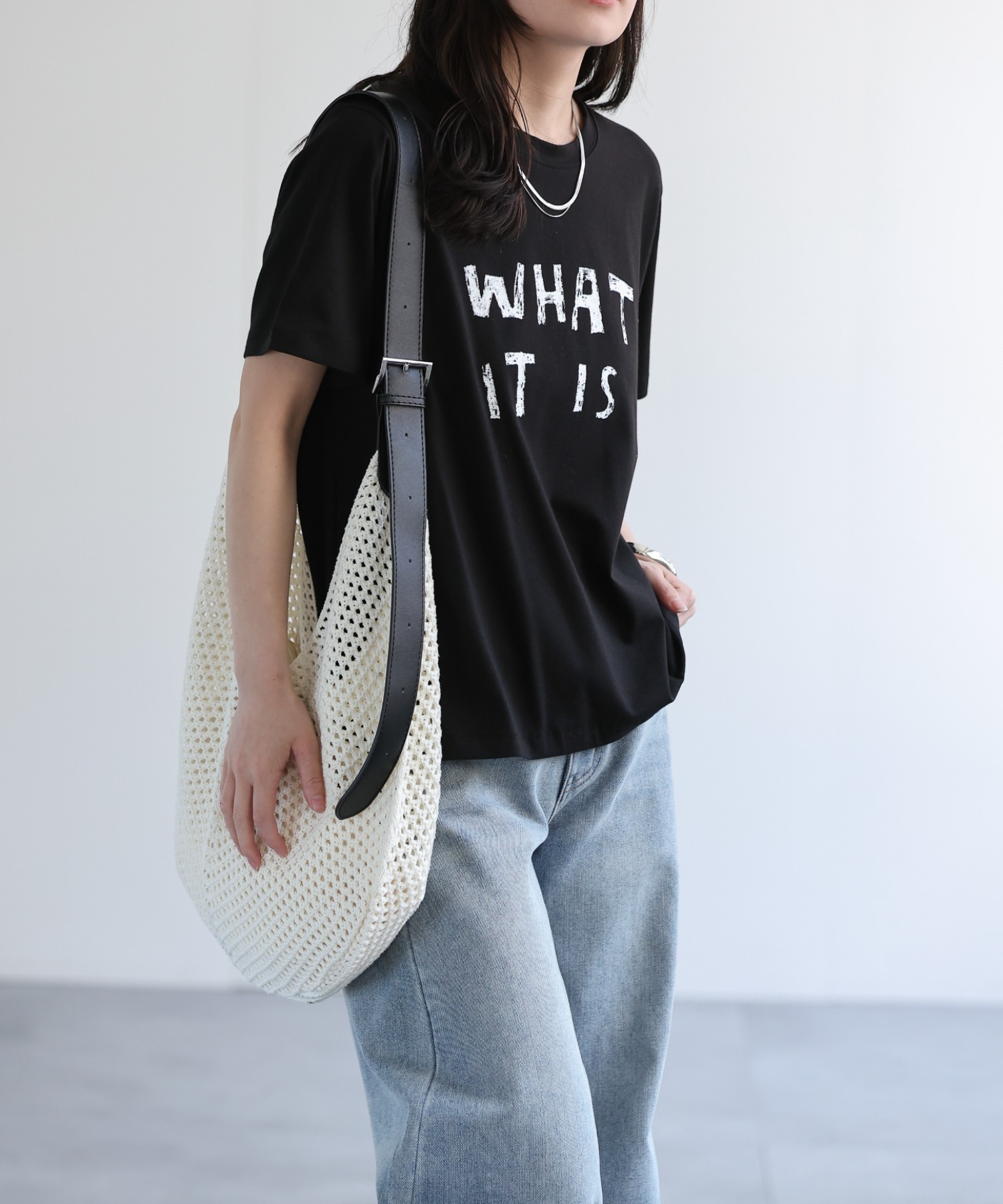 model：156cm 着用サイズ：FREE