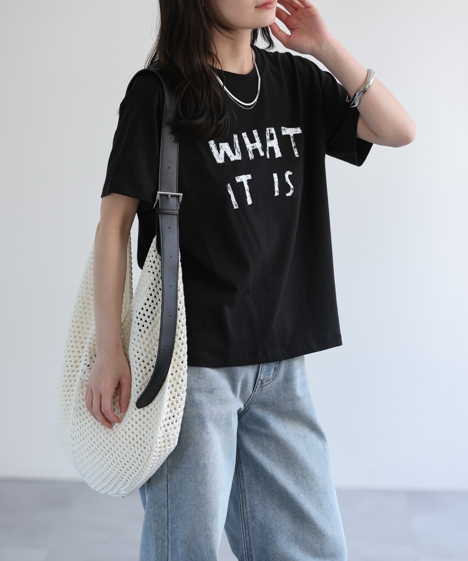 model：156cm 着用サイズ：FREE
