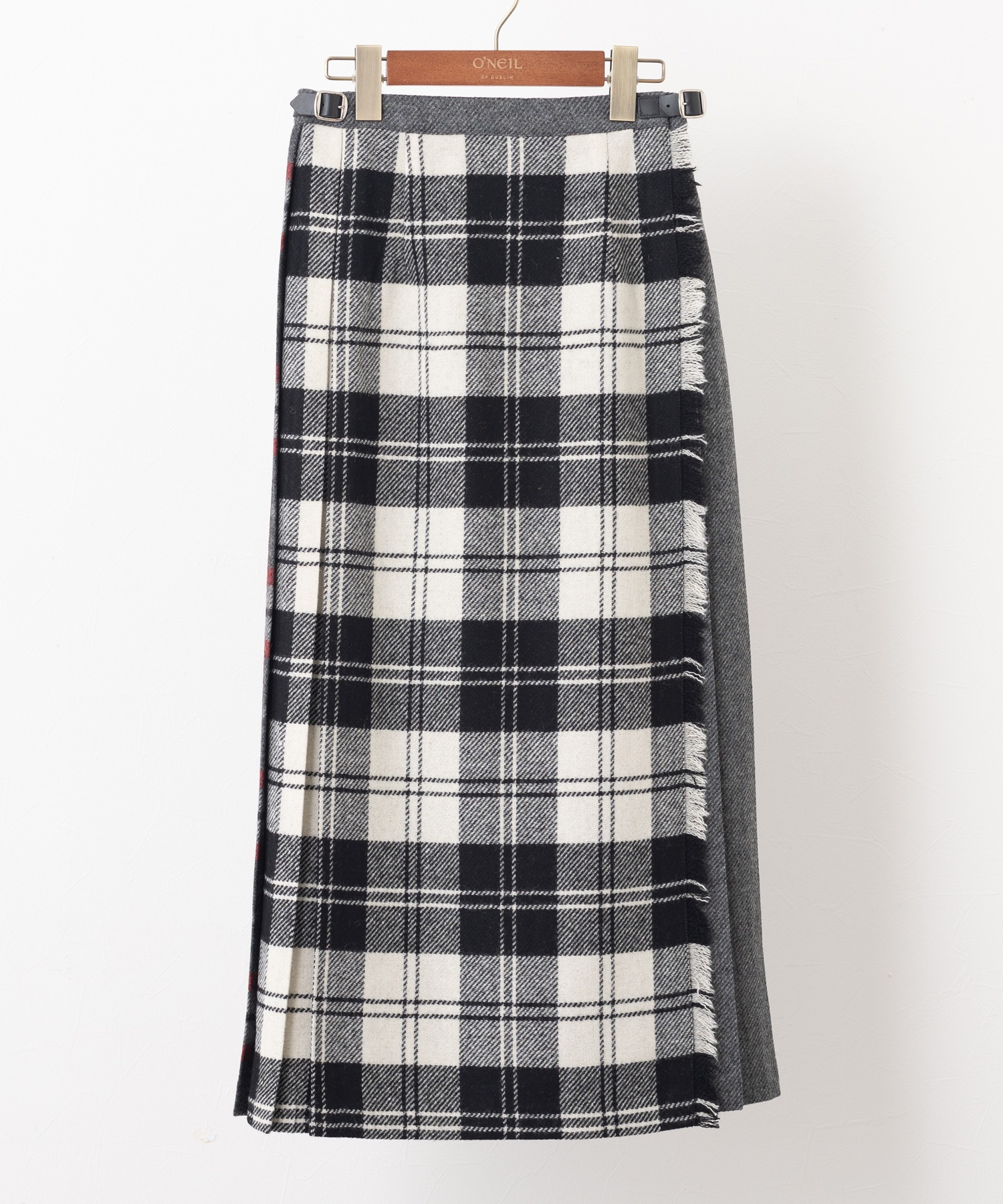 別注 O'Neil of Dublin パッチワーク キルトスカート ロング 83cm