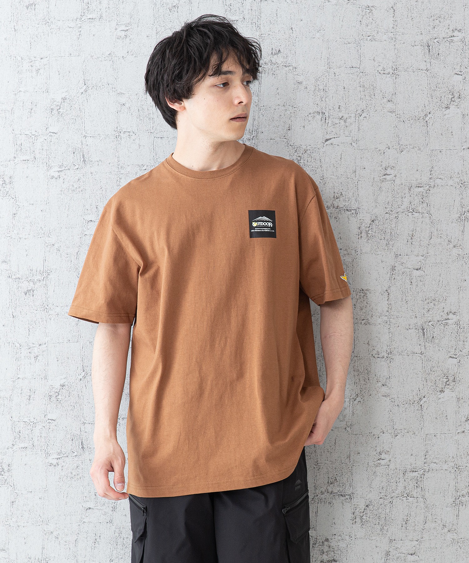 【OUTDOOR PRODUCTS × Mark Gonzales】バックプリント　コラボTシャツ