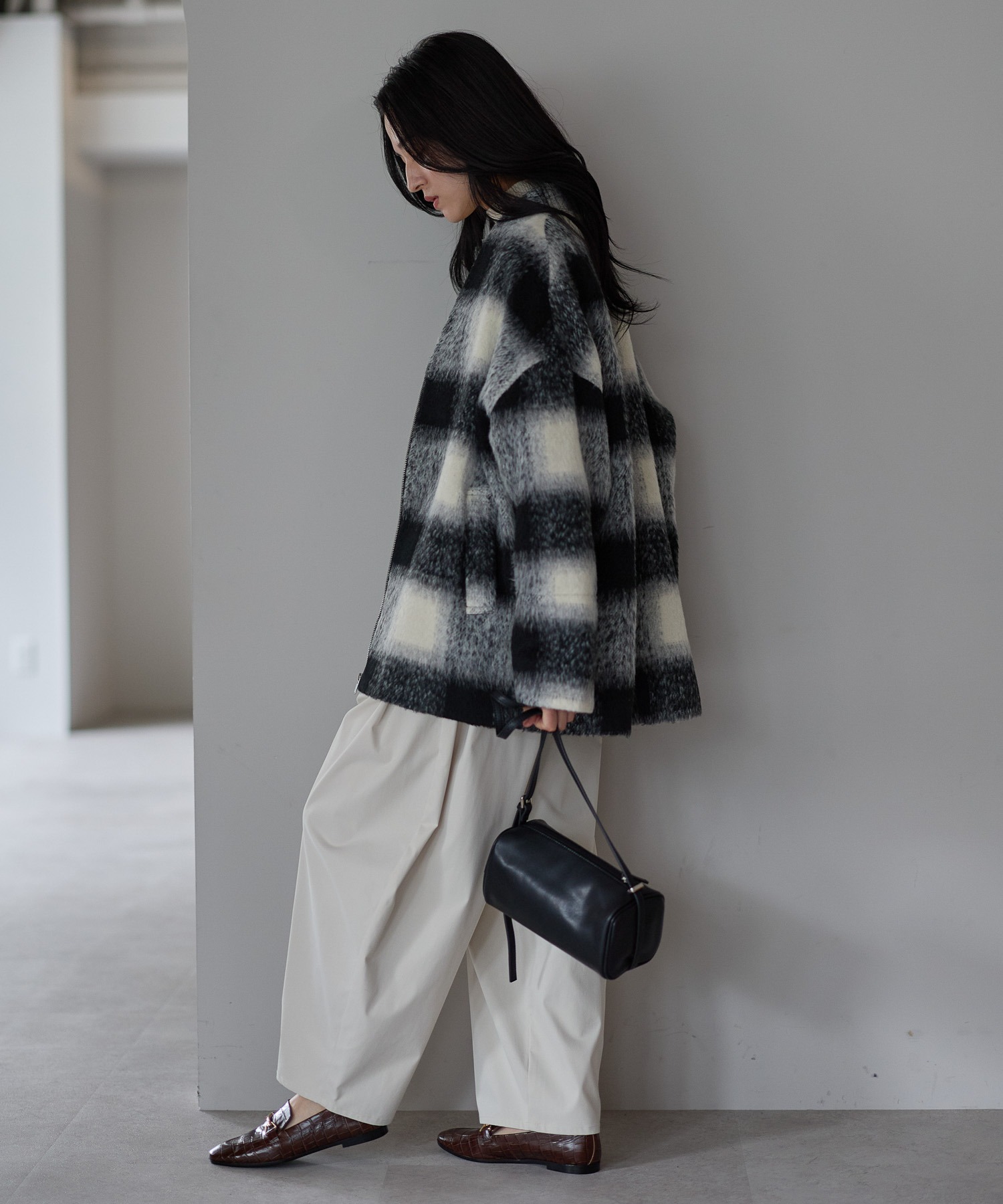 model：161cm
着用サイズ：FREE