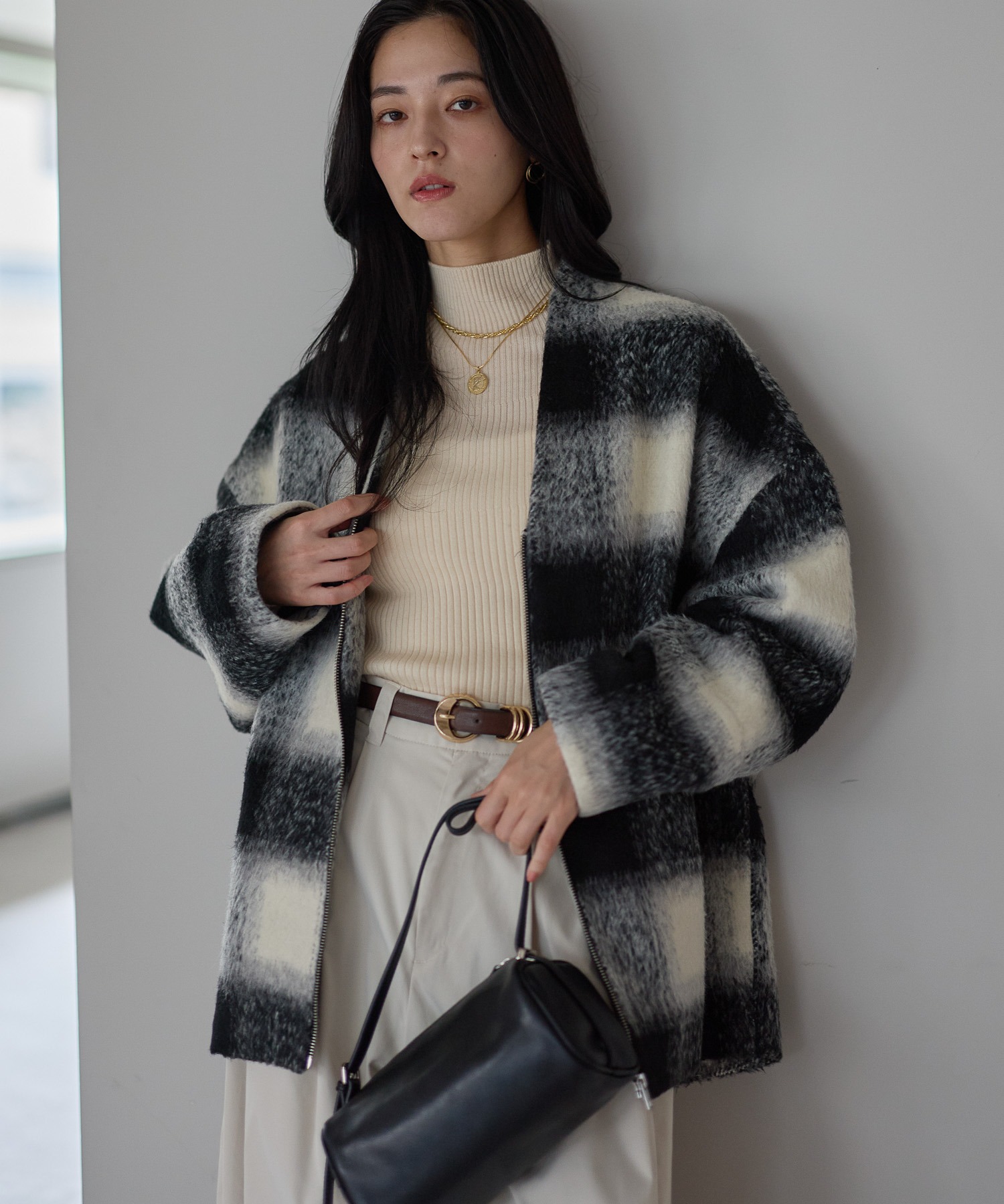 model：161cm
着用サイズ：FREE
