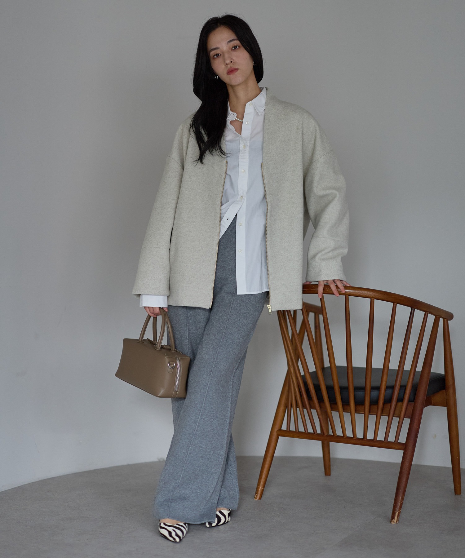 model：161cm
着用サイズ：FREE
