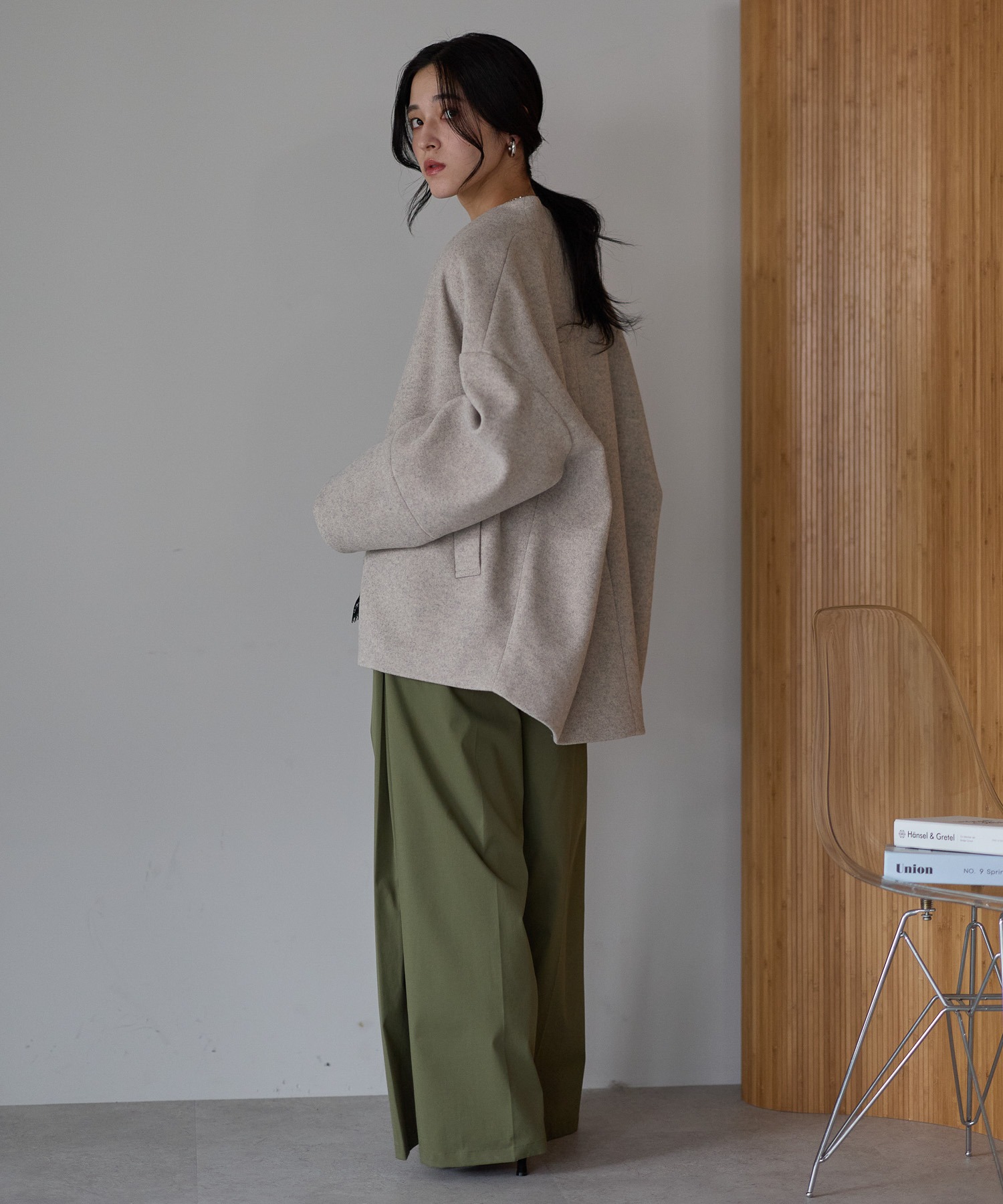 model：161cm
着用サイズ：FREE